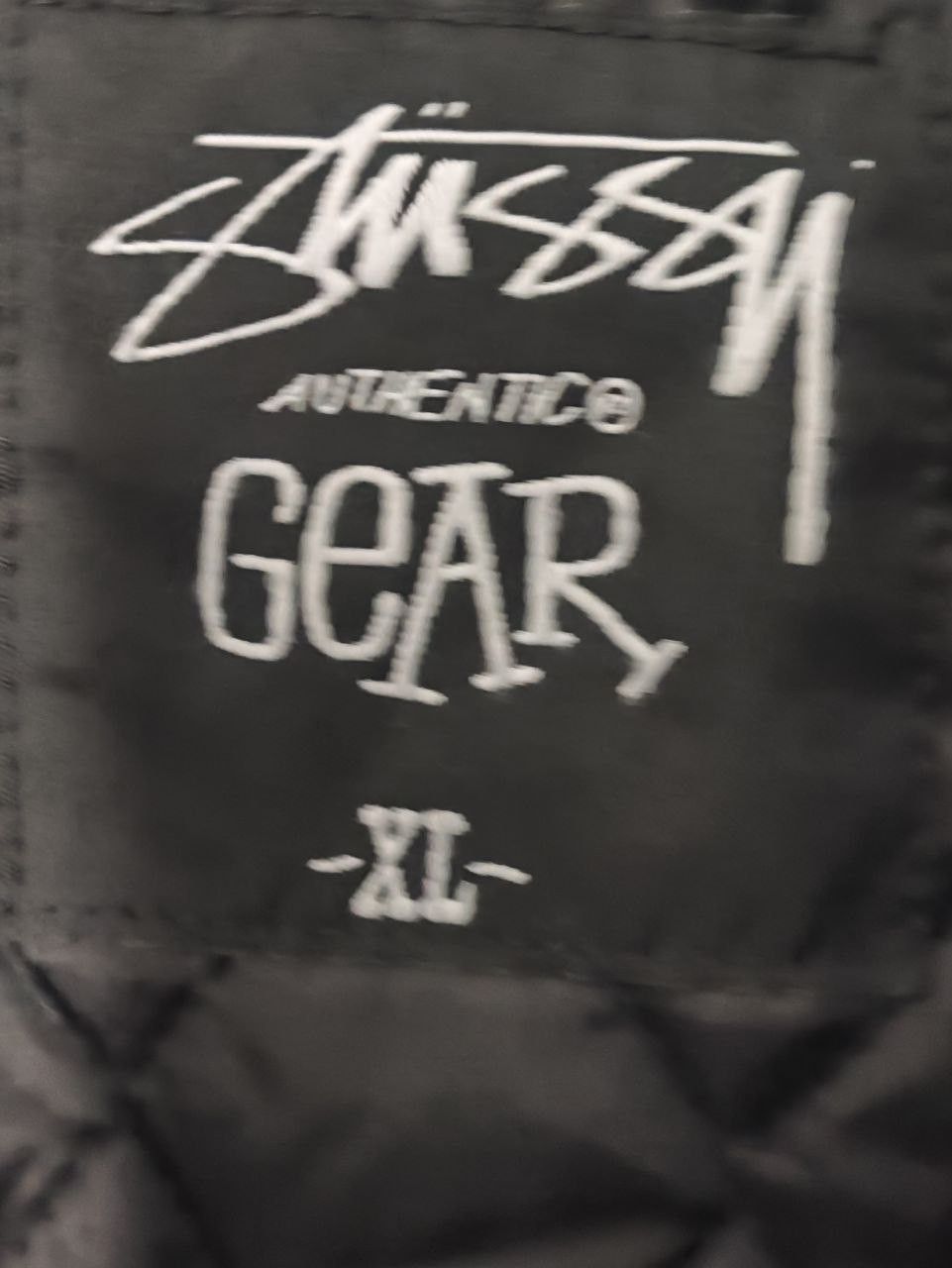 Stussy 25th Anniversary Varsity Jacket Black on Black
