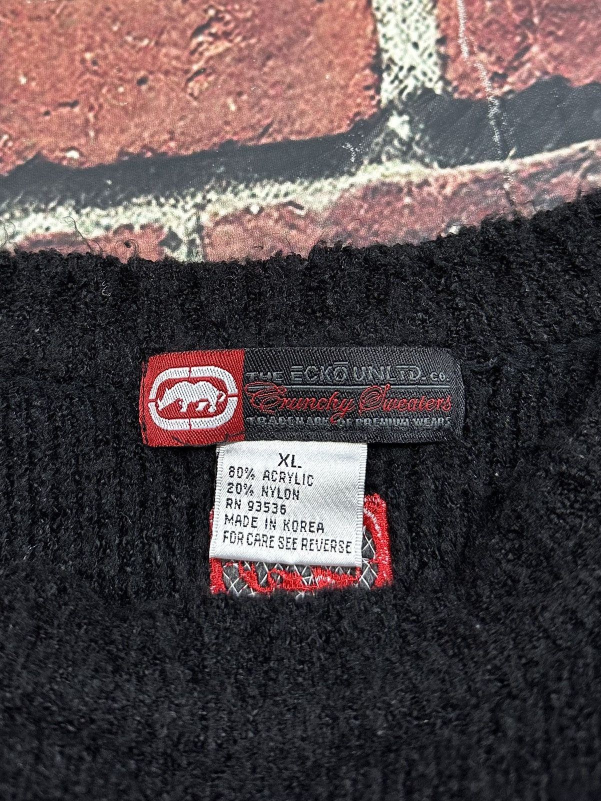 Ecko Unltd. Vintage Ecko Unltd Knit Sweater Logo Y2K Hip Hop Black Size US XL / EU 56 / 4 - 8 Thumbnail