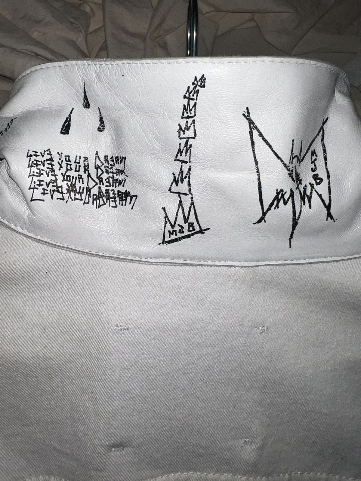 Marc Jacques Burton Graffiti Denim Jacket Size US XXL / EU 58 / 5 - 10 Thumbnail