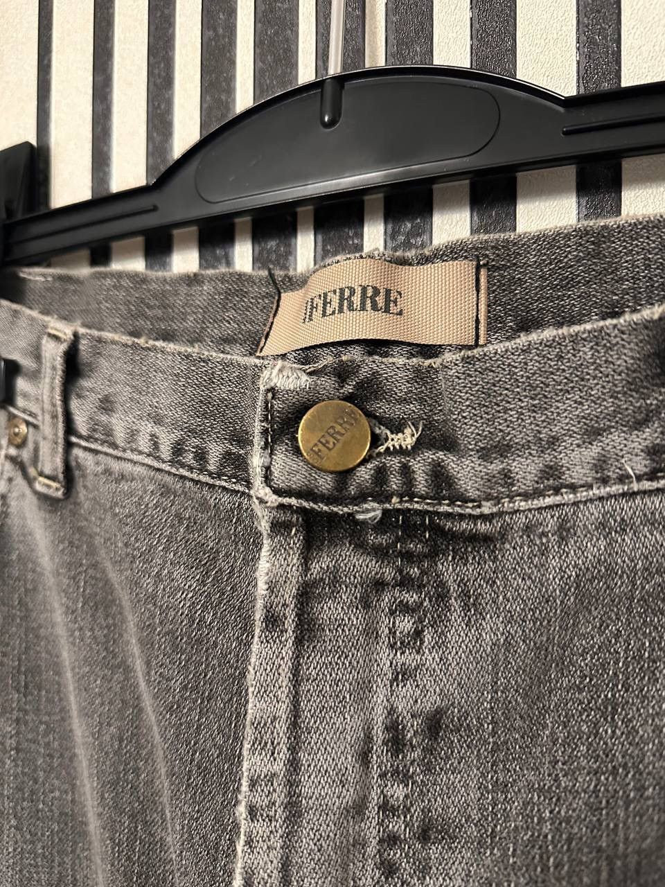 Gianfranco Ferre × Vintage 2003 Gianfranco Ferre Rarest Washed Y2k Baggy Denim Pants Size US 38 / EU 54 - 3 Thumbnail