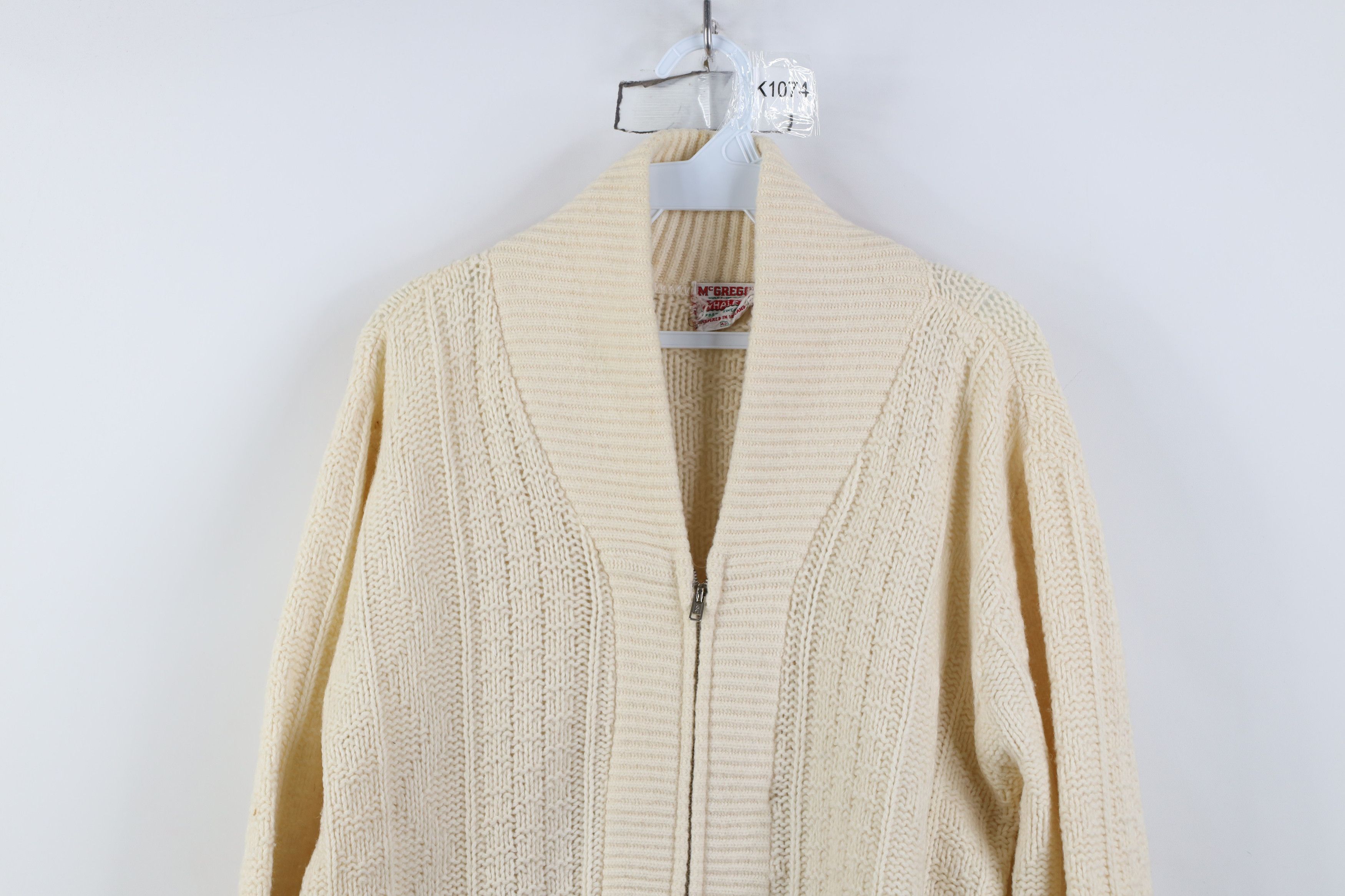 Vintage Vintage 50s Rockabilly Full Zip Shawl Cardigan Sweater USA Size US XXL / EU 58 / 5 - 2 Thumbnail