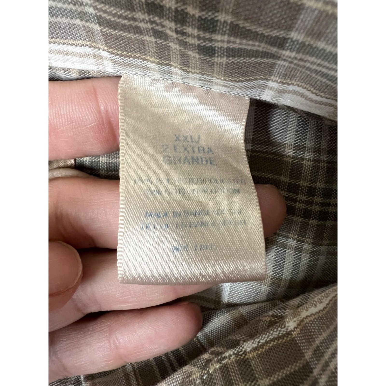 Vintage VTG Big Mac Shirt Mens 2XL Brown Plaid Long Sleeve Button Front Workwear Casual Size US XXL / EU 58 / 5 - 6 Thumbnail