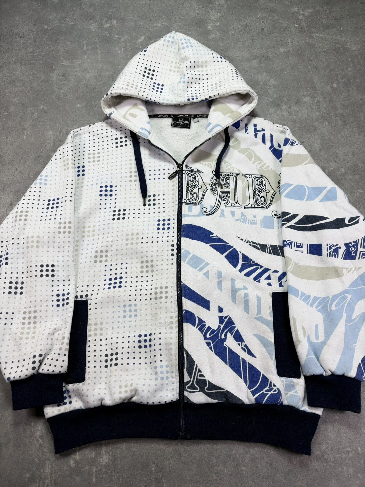 Damani Dada Dada Supreme Two-sided AOP Printed Baggy Zip Hoodie XL XXL Size US XL / EU 56 / 4 - 8 Thumbnail