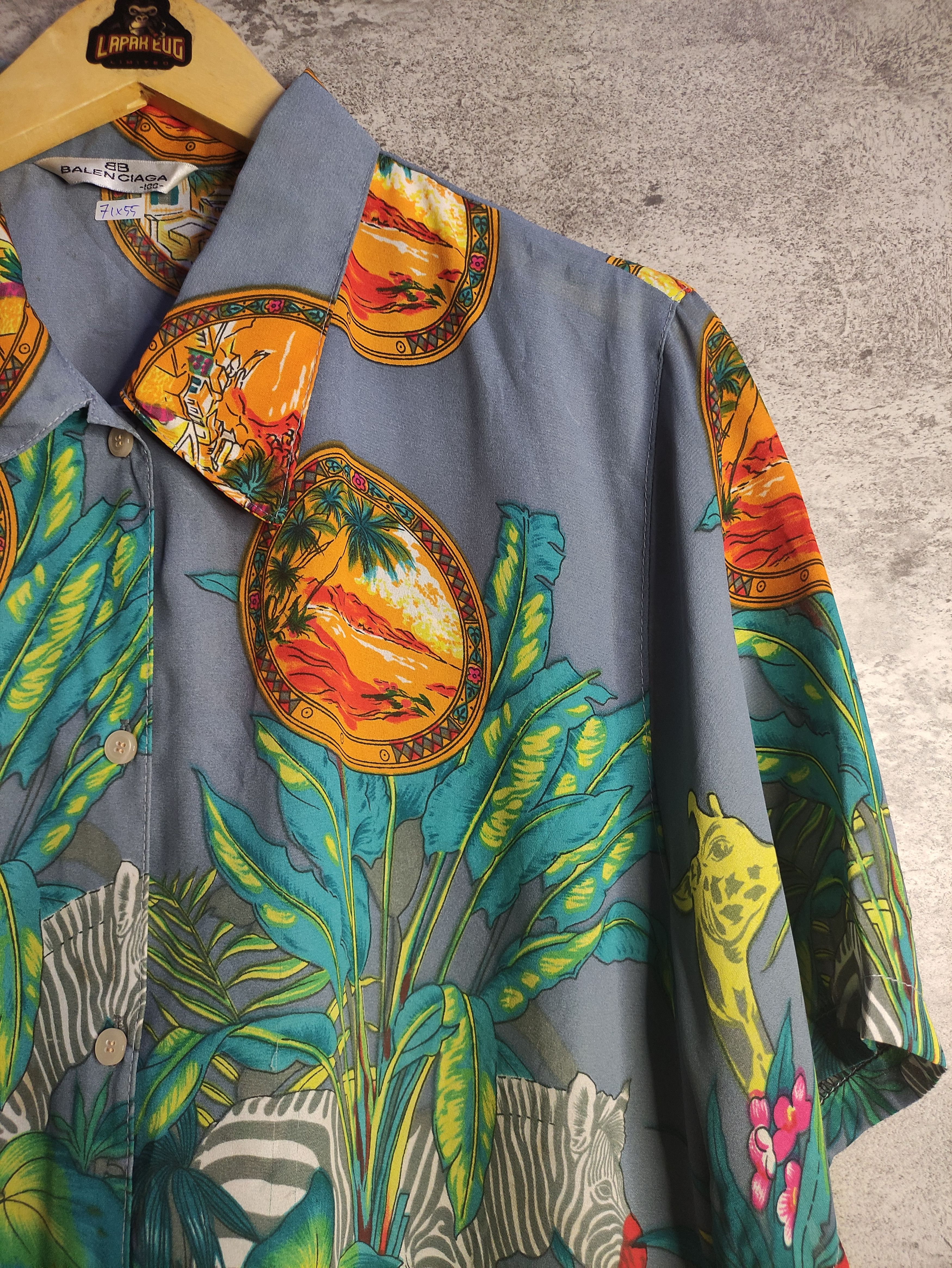 Vintage Luxury - Balenciaga jungle Silk Shirt