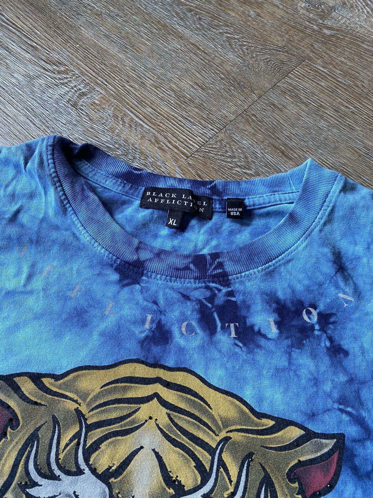 Affliction × Vintage Vintage Affliction Black Label Tie-Dye Graphic T-Shirt Size US XL / EU 56 / 4 - 4 Thumbnail