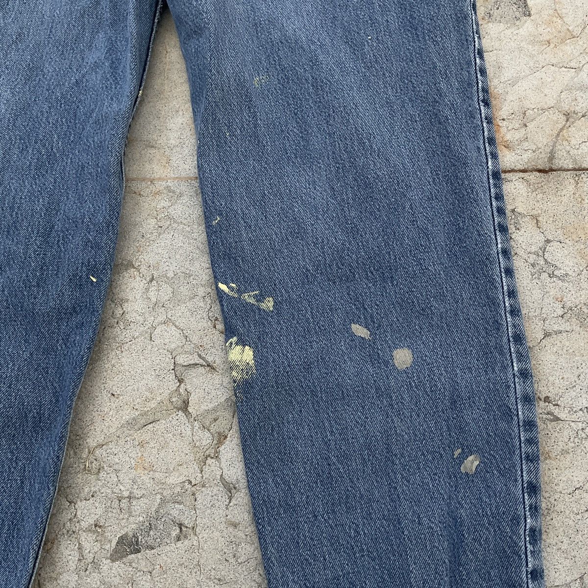 Levi's Vintage Distressed 90s Levi’s 522 Made In USA Denim Pants Size 38" / US 16 / IT 52 - 13 Thumbnail