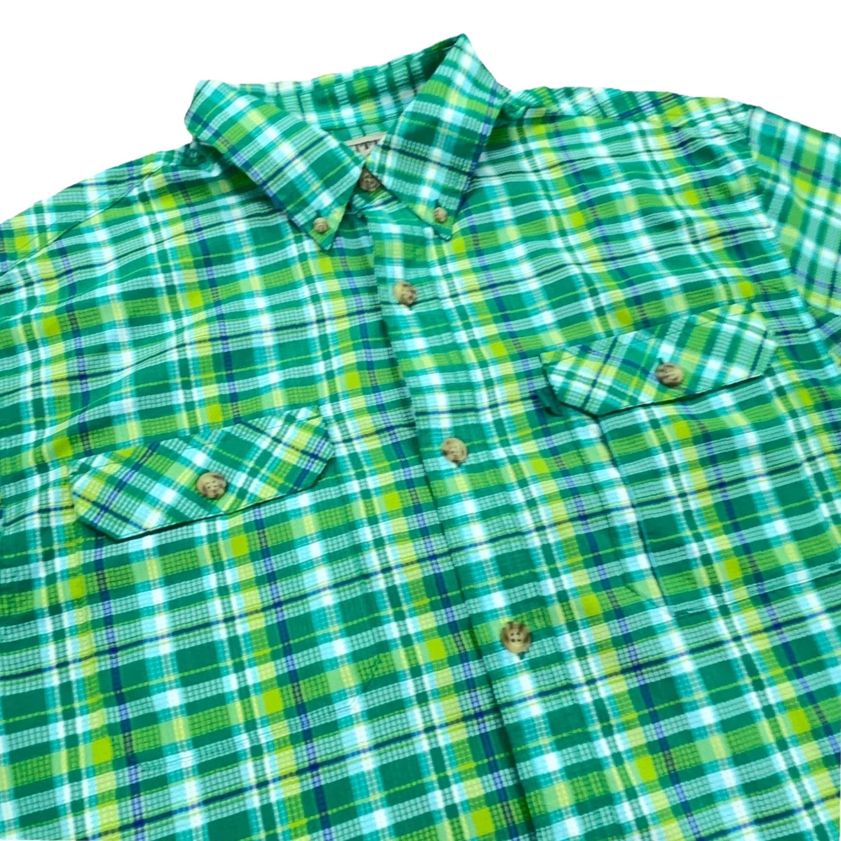 Vintage Duluth Shirt Men Large Green Plaid Button Up Double Pocket Outdoors Camp River Size US L / EU 52-54 / 3 - 4 Thumbnail