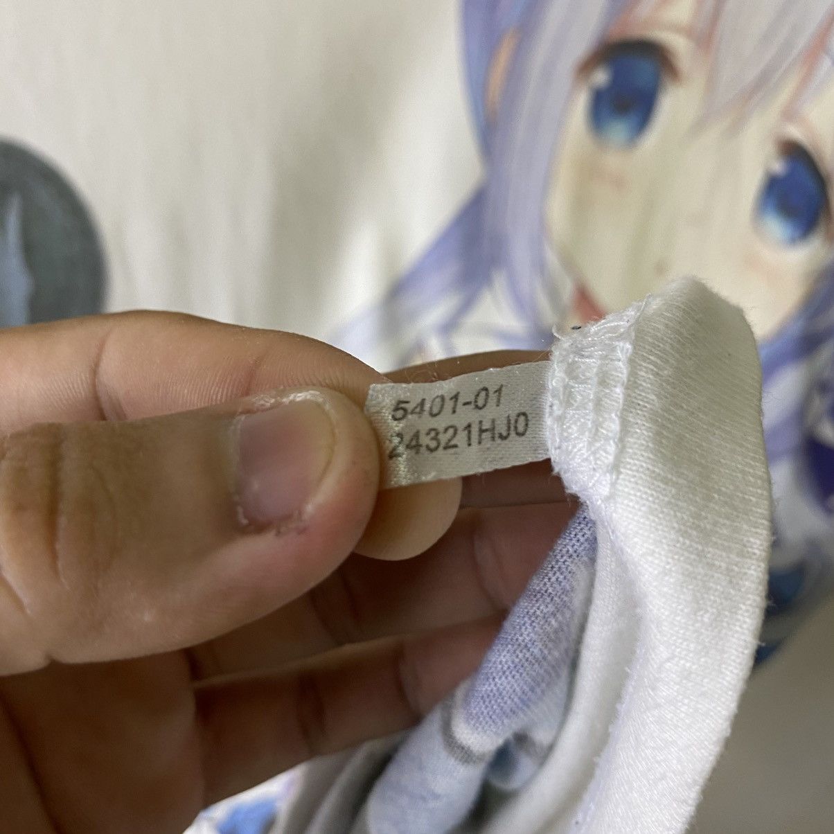 Anime Y2K Is the order a rabbit? Chino Kafuu Anime Overprint Tee Size US M / EU 48-50 / 2 - 5 Thumbnail