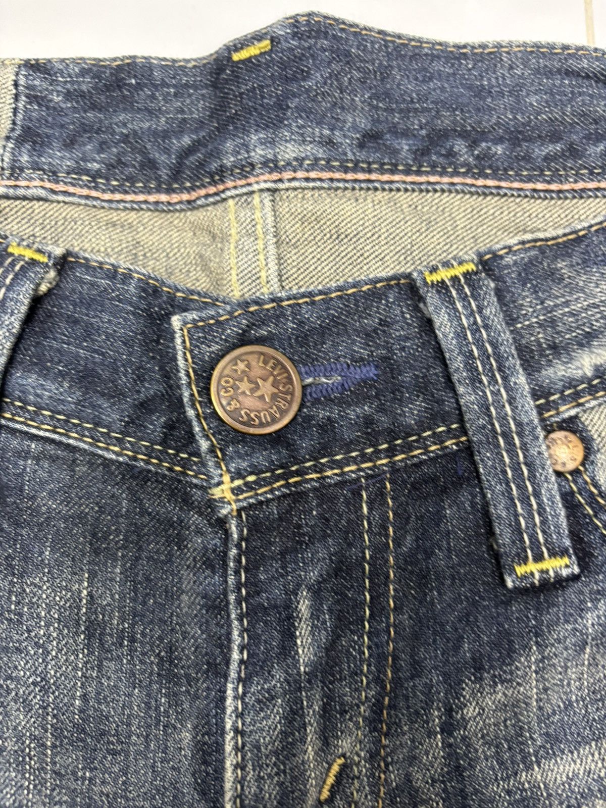 Junya Watanabe × Levi's 🔥VINTAGE LEVIS MUD WASH STYLE DISTRESSED DENIM JEANS Size 30" / US 8 / IT 44 - 9 Thumbnail