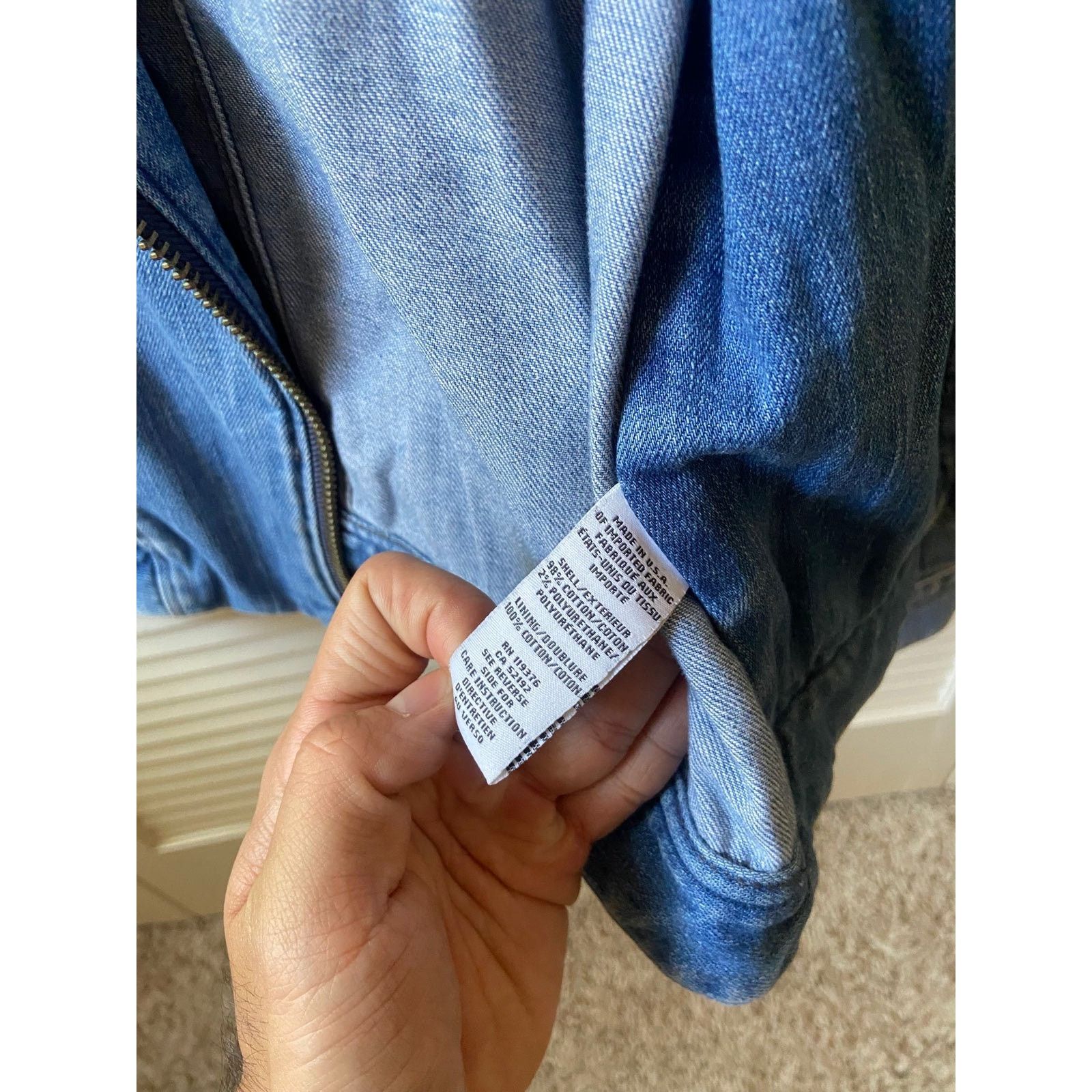 Helmut Lang Helmut Lang Asymmetrical Blue Denim Jean Jacket Motorcycle Size US S / EU 44-46 / 1 - 9 Thumbnail