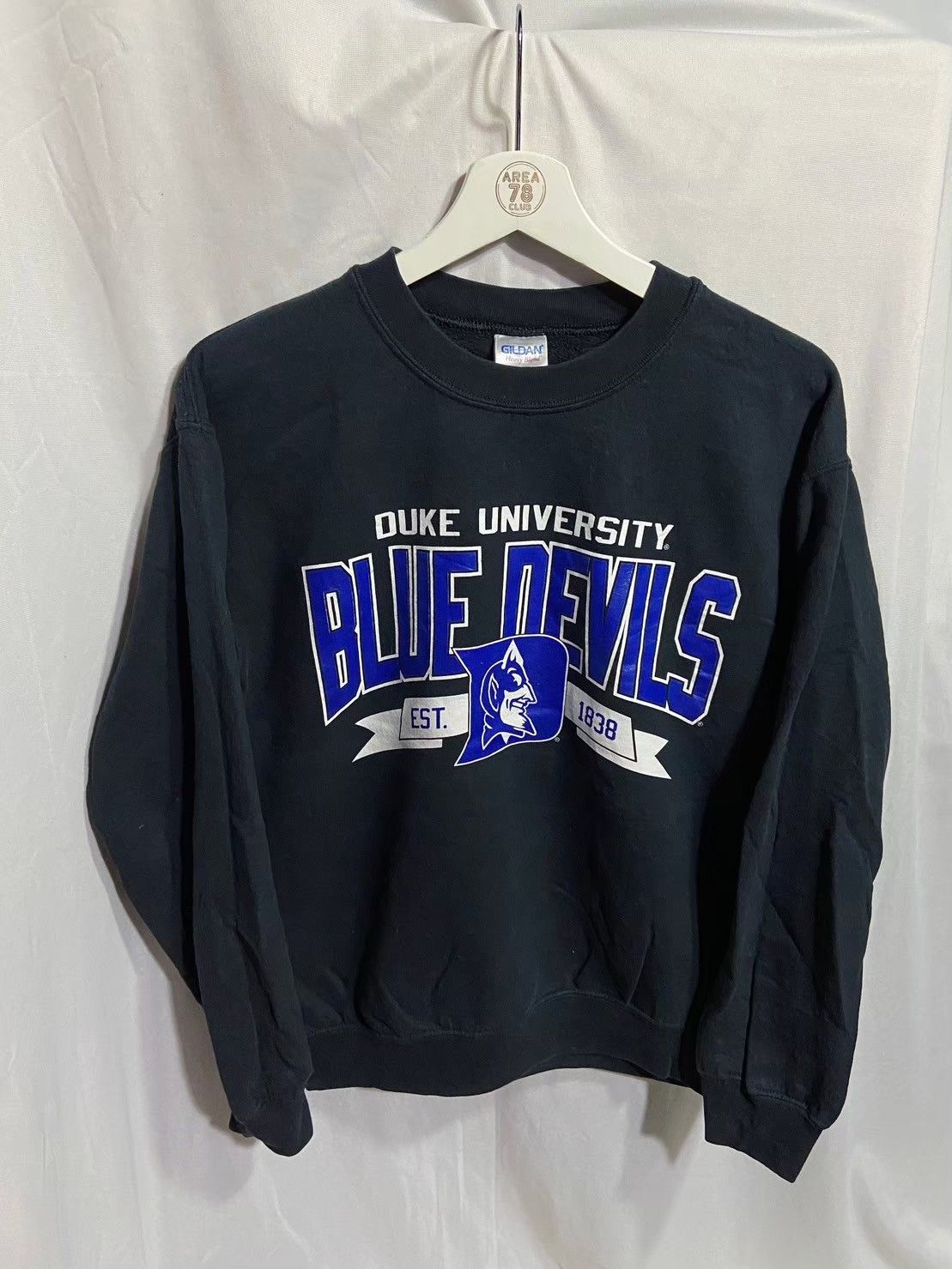 veste vintage Duke Blue Devils • Bomber en satin NCAA des années 80 et