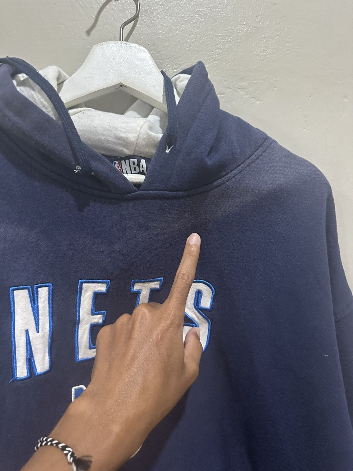 NBA NBA x NETS x Hoodie Vintage Size US XXL / EU 58 / 5 - 4 Thumbnail
