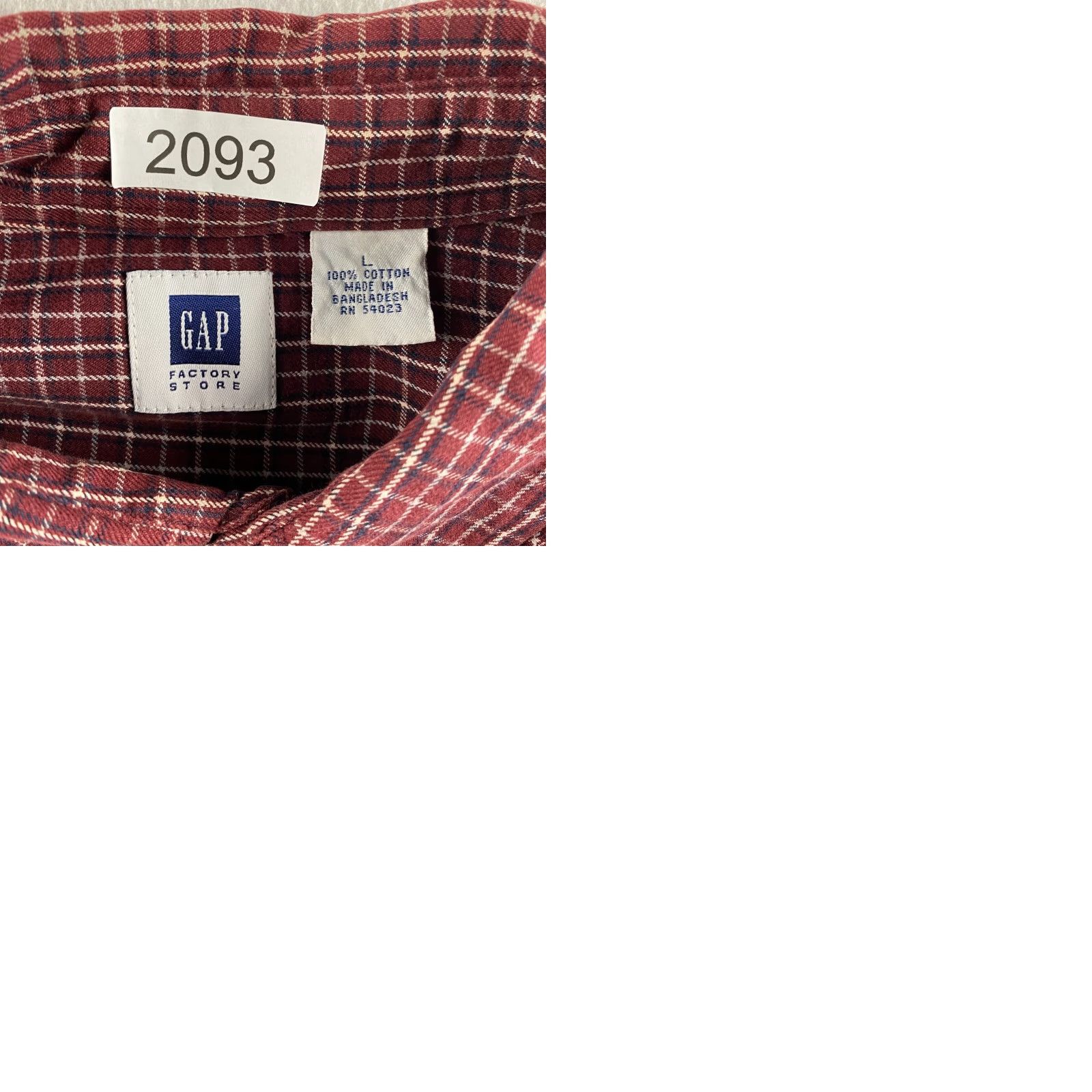 Gap Gap Button-Up Shirt Mens L Red Plaid Flannel Casual Long Sleeve Collared Shirt Size US L / EU 52-54 / 3 - 10 Thumbnail