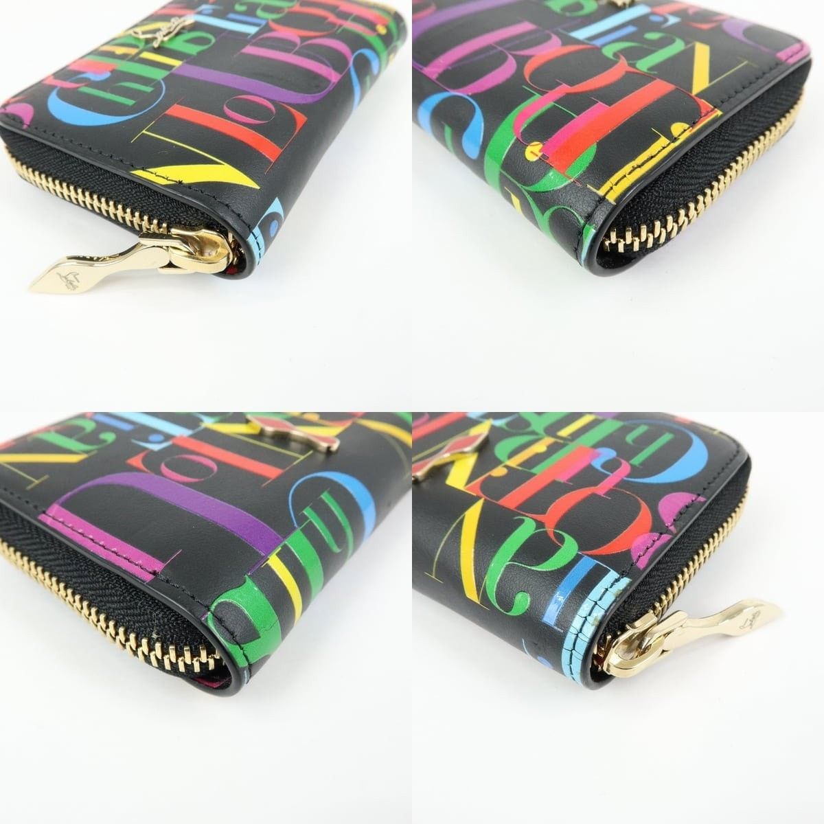 Christian Louboutin Christian Louboutin Loubinthesky Calfskin Wallet Multicolor Size ONE SIZE - 4 Thumbnail