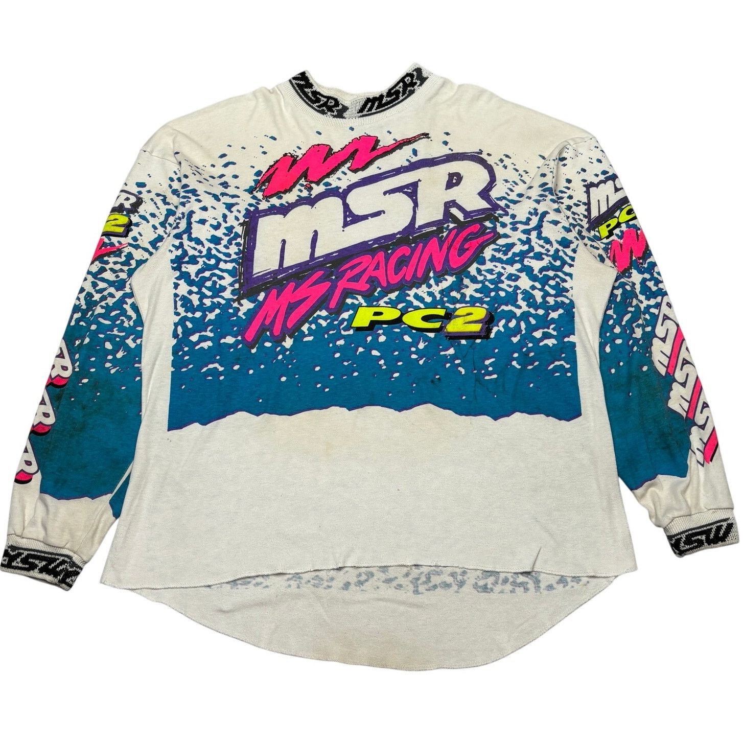 Vintage Vintage MSR Racing PC2 Motocross Jersey Shirt #74 USA XL Size US XL / EU 56 / 4 - 1 Thumbnail