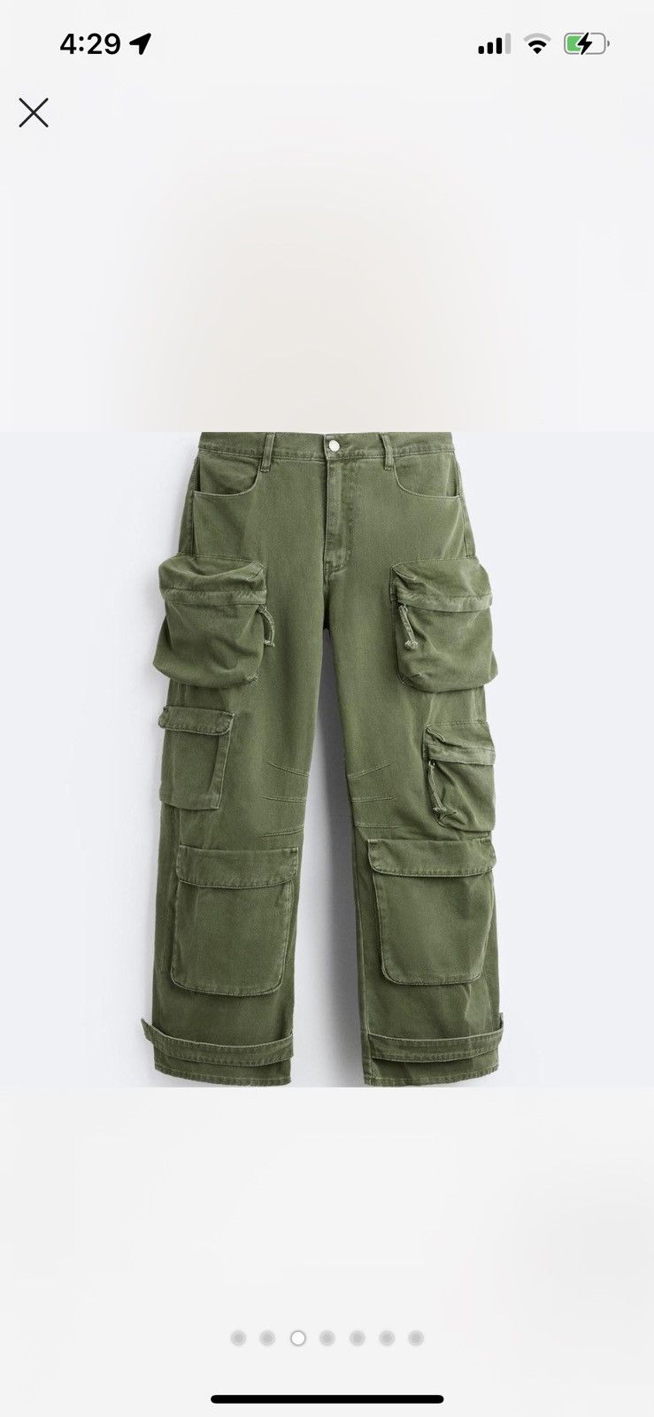 Zara ZARA cargo bundle Size US 31 - 2 Thumbnail