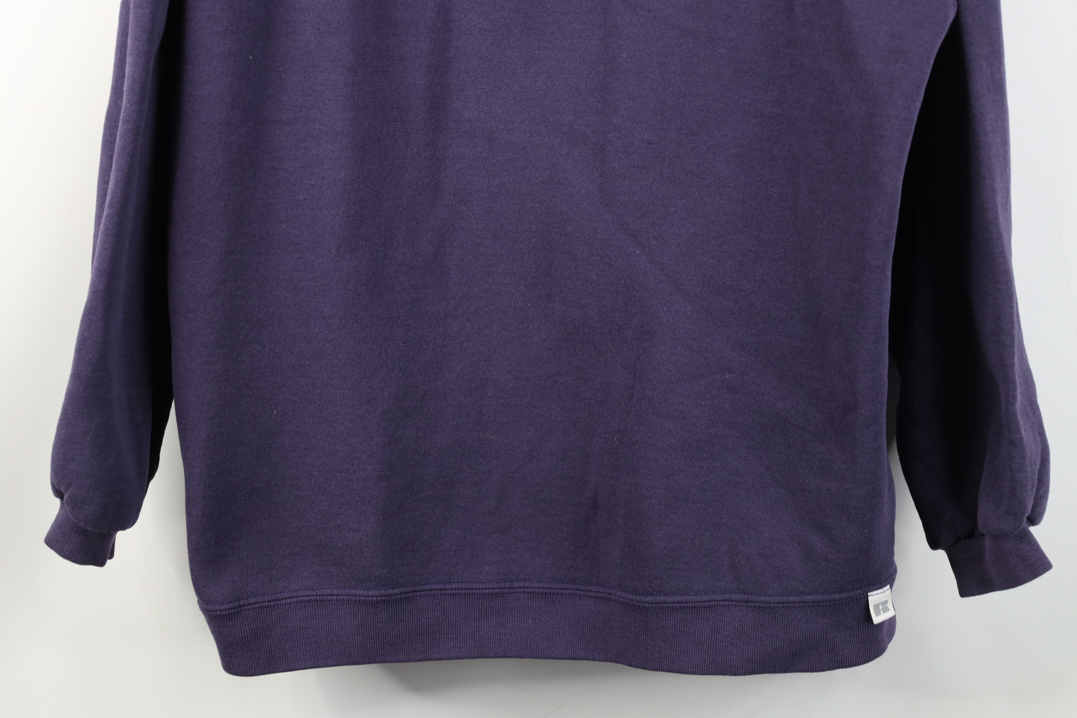 Russell Athletic Vintage 90s Russell Athletic Crewneck Sweatshirt Purple USA Size L / US 10 / IT 46 - 3 Thumbnail
