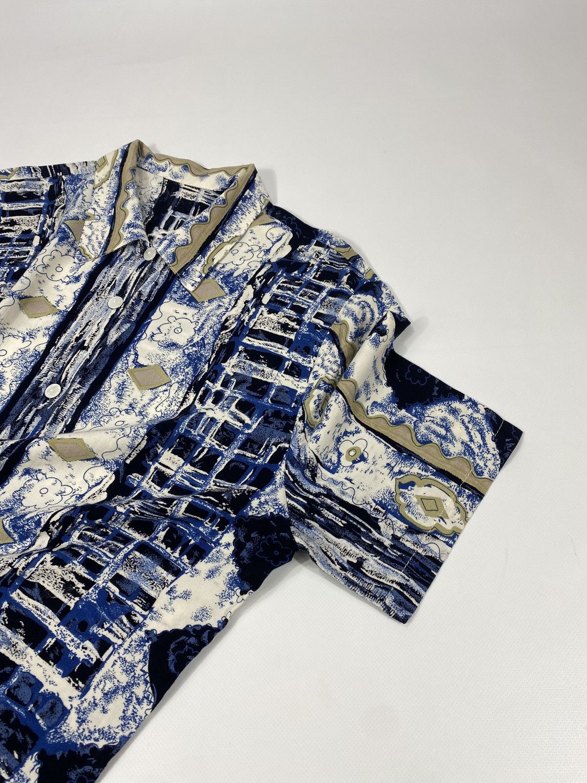 Vintage Vintage Made In France 80s 90s Crazy Abstract Party Festival Size L / US 10 / IT 46 - 4 Thumbnail