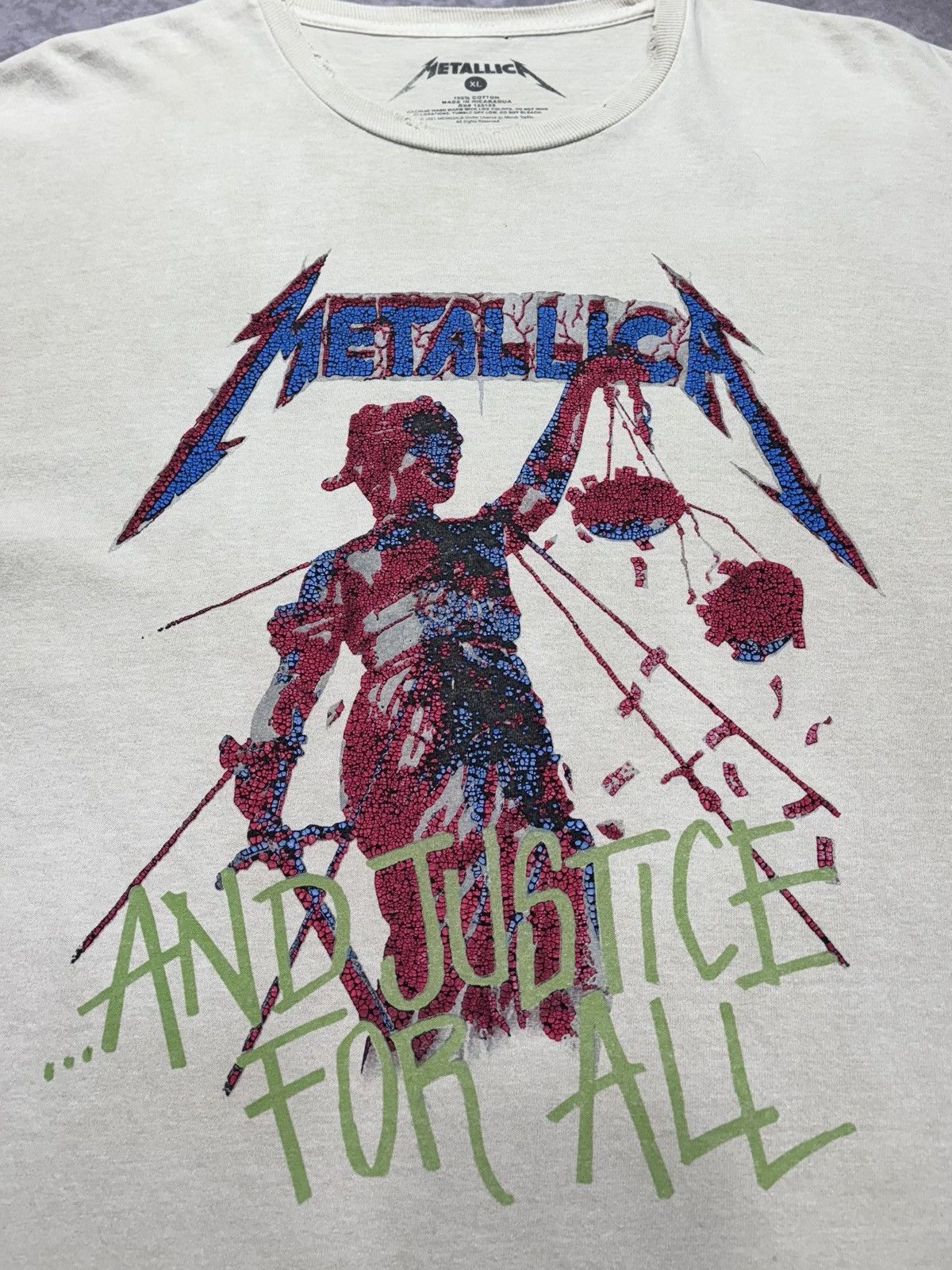 Vintage Vintage Metallica Graphic Tee Size US XL / EU 56 / 4 - 2 Thumbnail