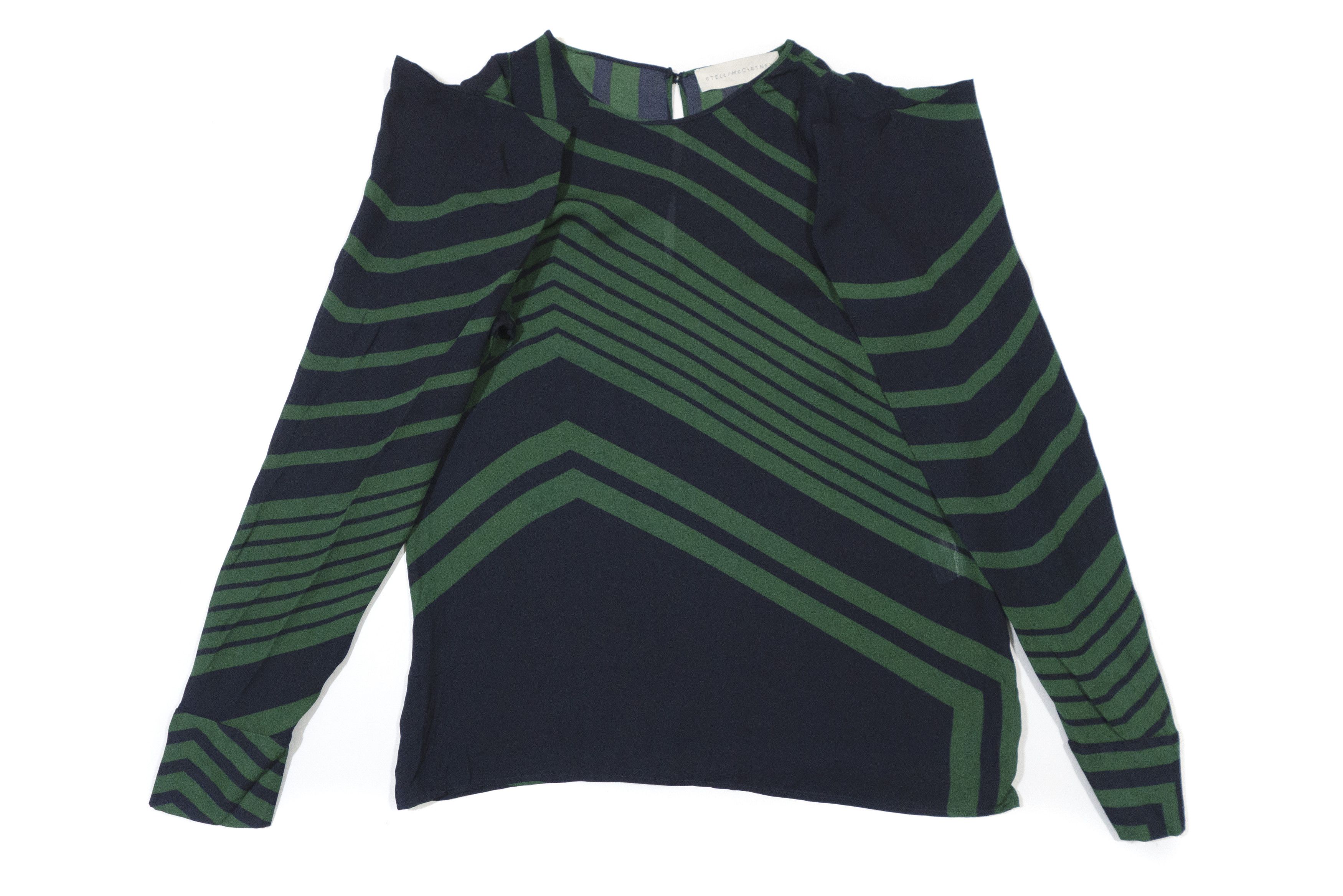 Stella McCartney 2011 Silk Striped Blouse Size M / US 6-8 / IT 42-44 - 4 Thumbnail