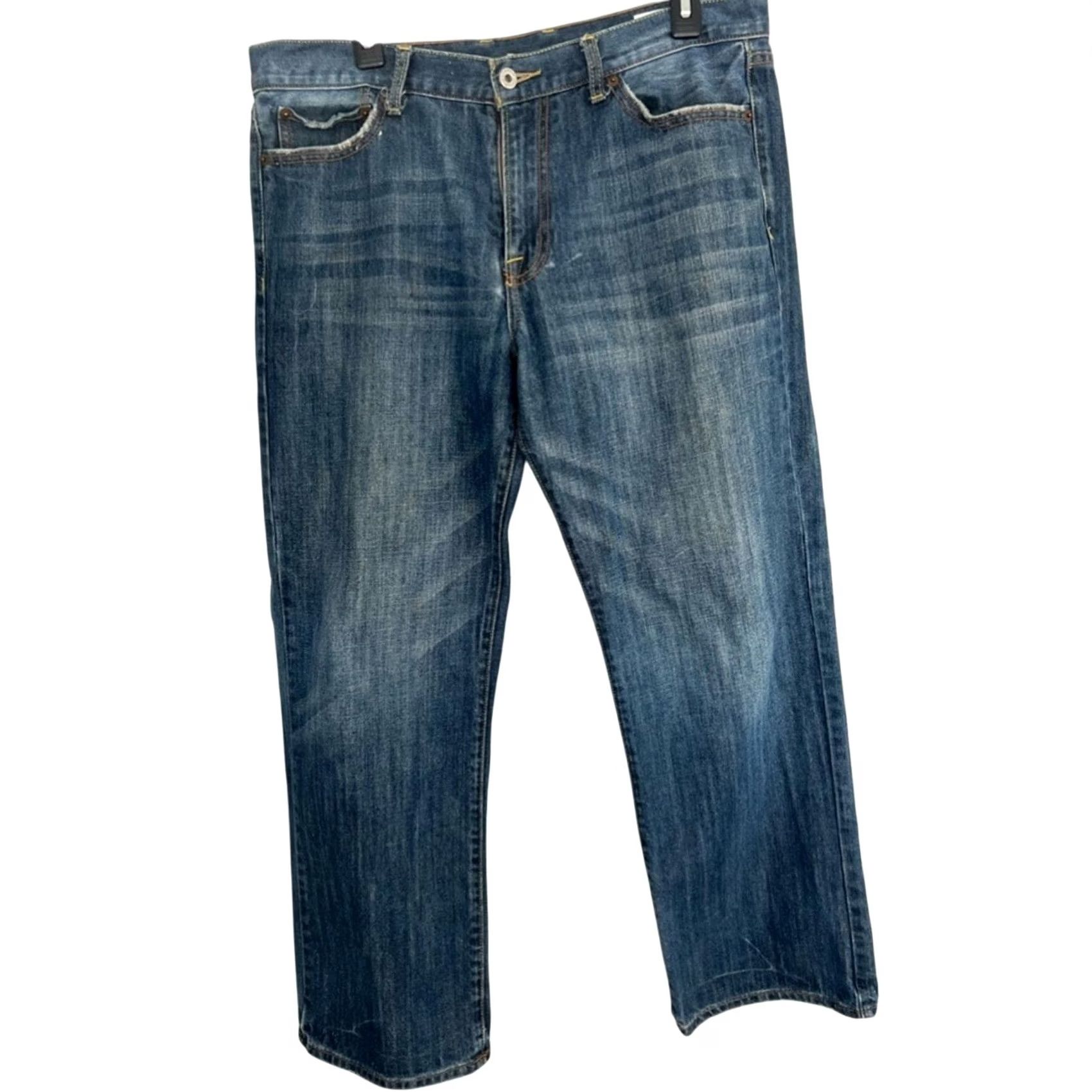 Lucky Brand Lucky Brand Men Denim 361 Vintage Straight-Leg Jeans 34x29 Blue Regular Inseam 29 Men Size US 34 / EU 50 - 8 Thumbnail