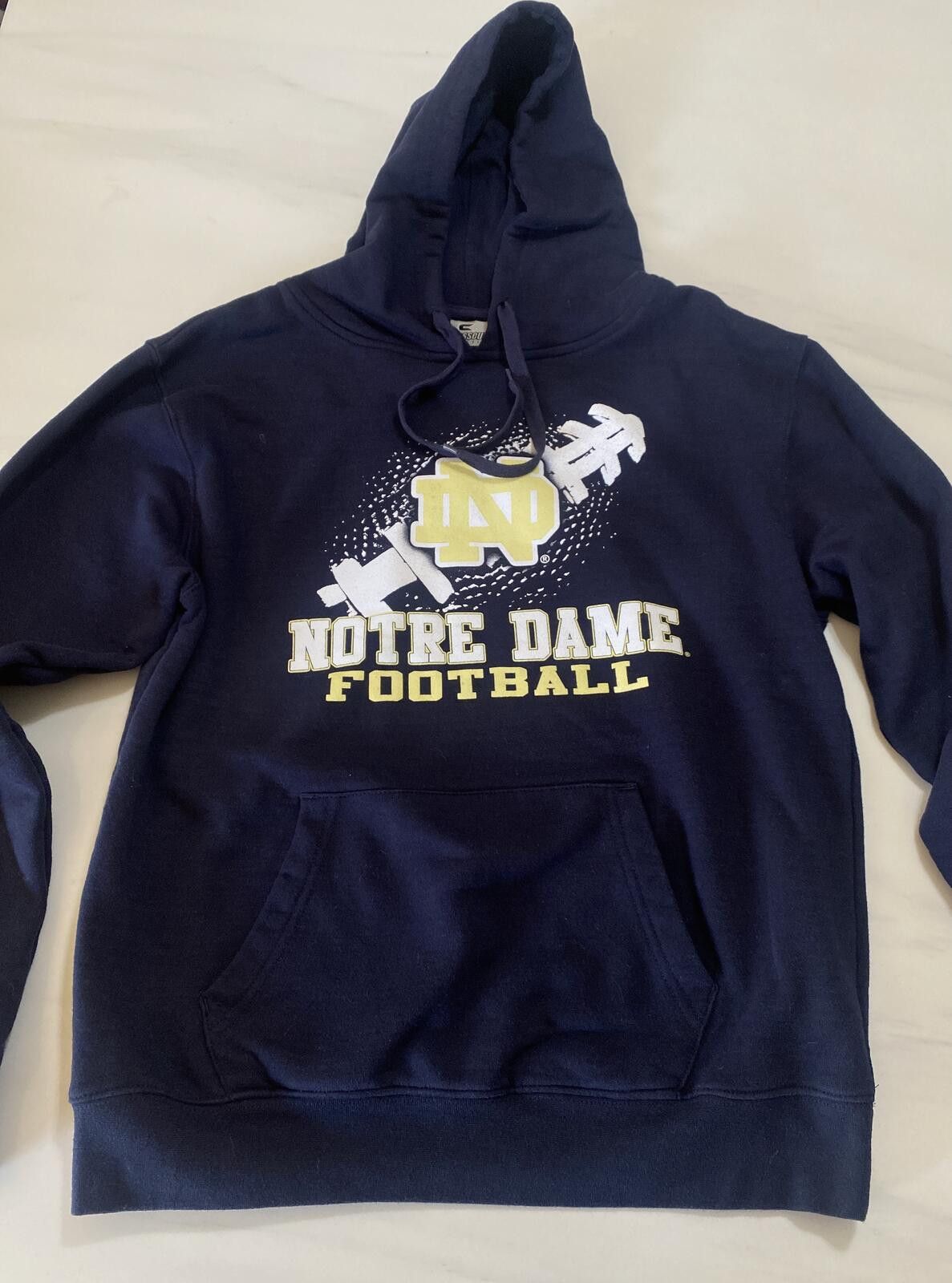 Colosseum Athletics Notre Dame Football Navy Blue Hoodie Sweatshirt Medium Size US M / EU 48-50 / 2 - 1 Thumbnail
