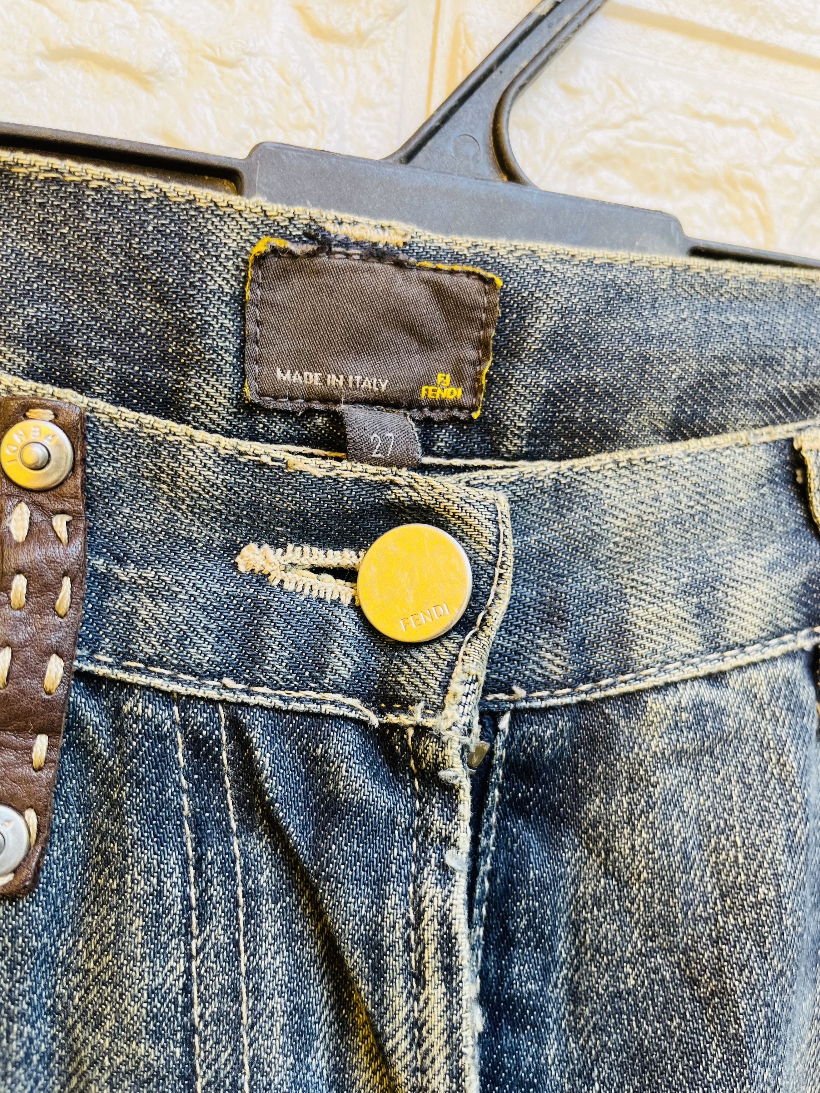 Fendi Vintage Fendi Distressed Designer Fashion Style Size US 30 / EU 46 - 5 Thumbnail