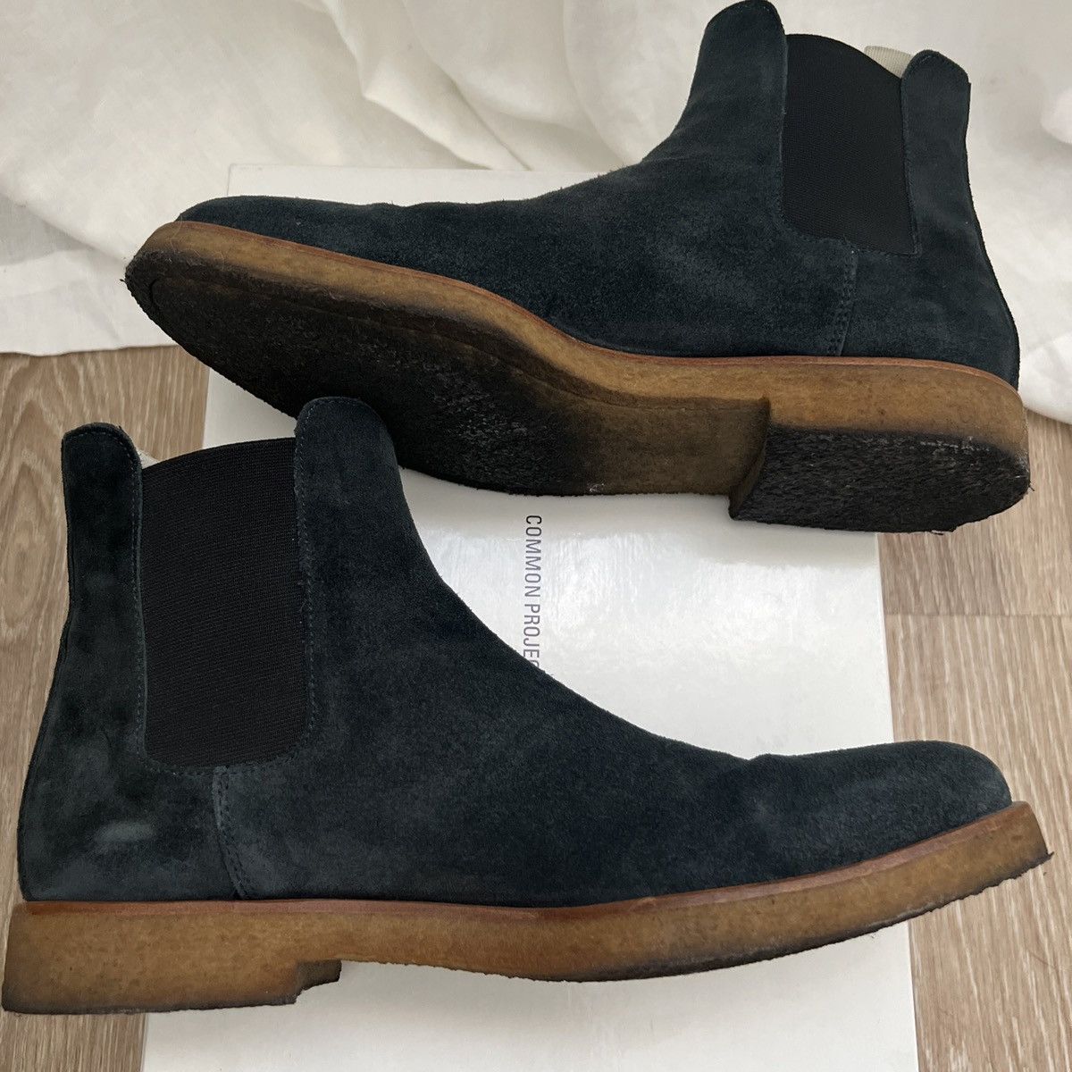 Common Projects Common Projects Chelsea Boot Black Suede Sz 40 Size US 8.5 / EU 41-42 - 5 Thumbnail