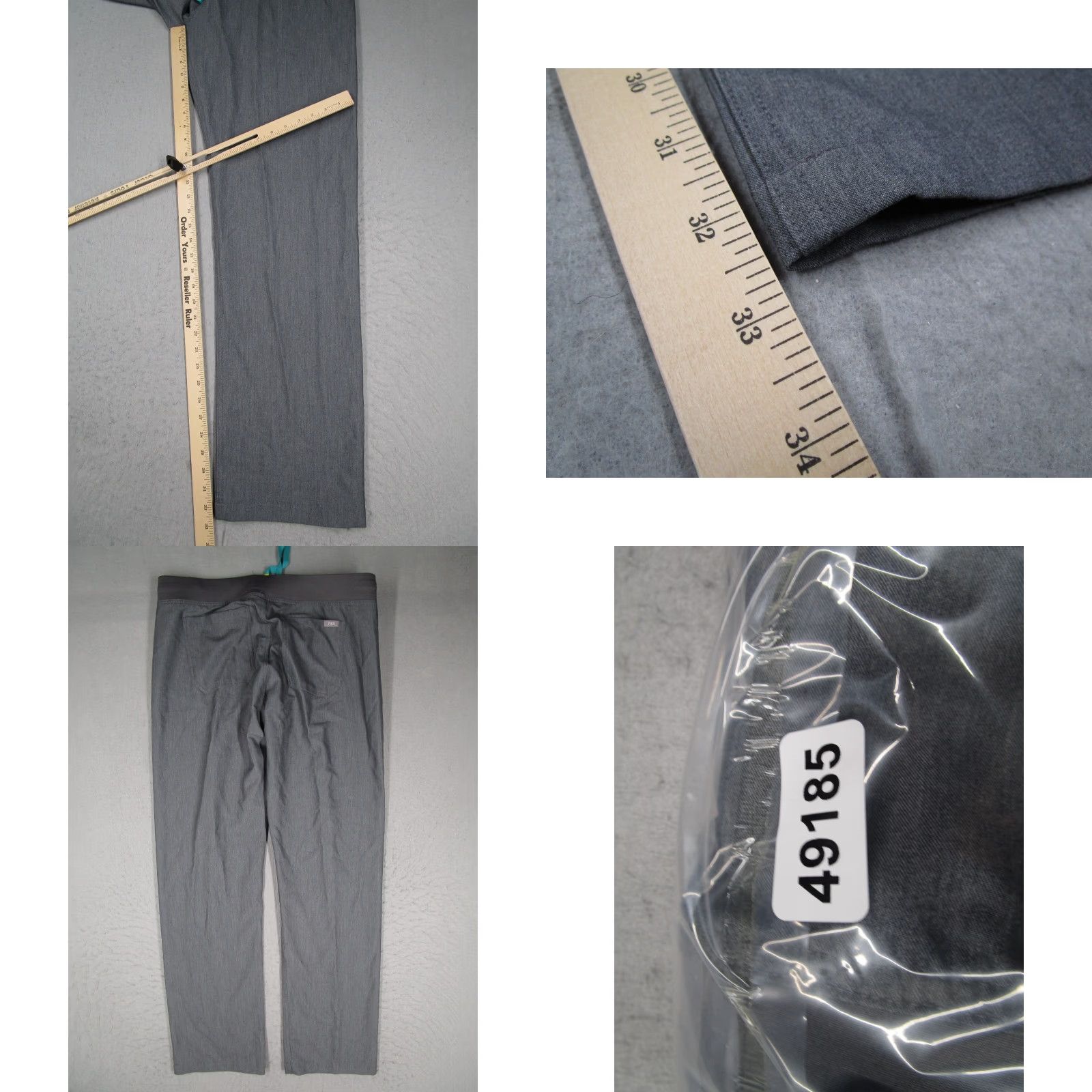 Vintage FIGS Livingston Technical Collection Gray Scrubs Women L Tall Shirt? Size 36" / US 14 / IT 50 - 8 Thumbnail