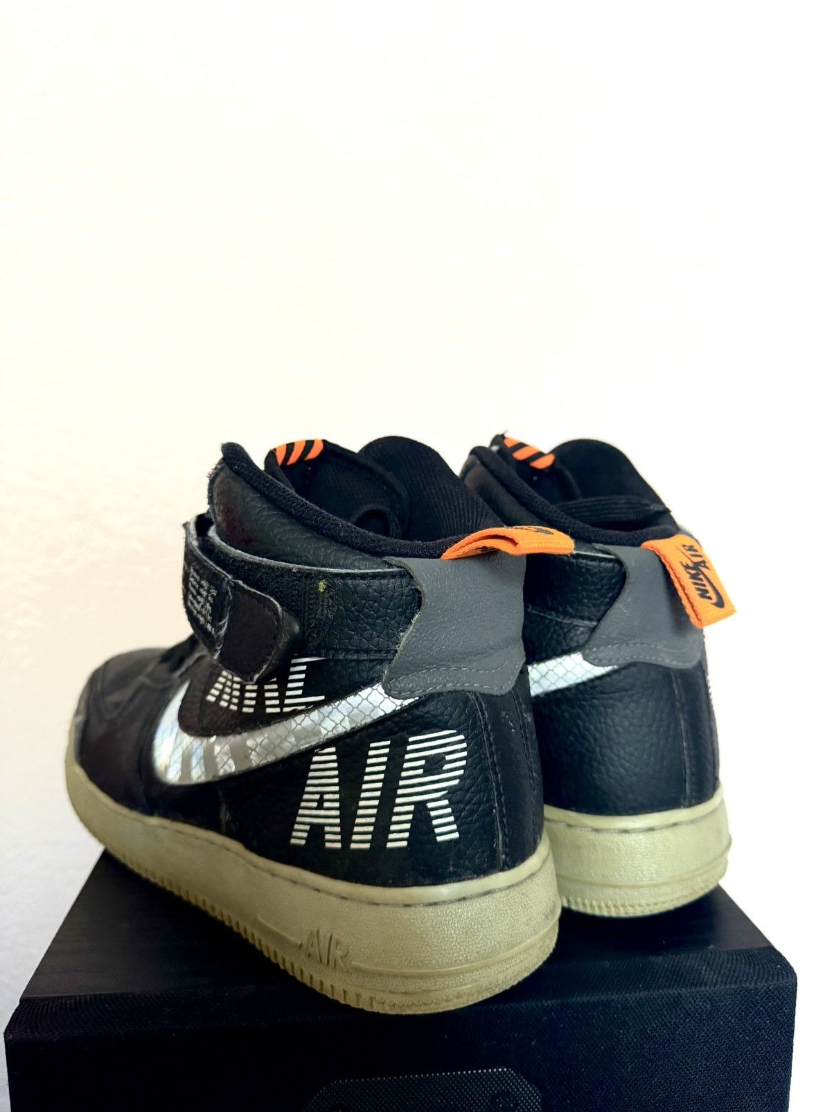 Nike NIKE AIR FORCE 1 HIGH "UNDER CONSTRUCTION" BLACK SIZE 8.5 Size US 8.5 / EU 41-42 - 3 Thumbnail