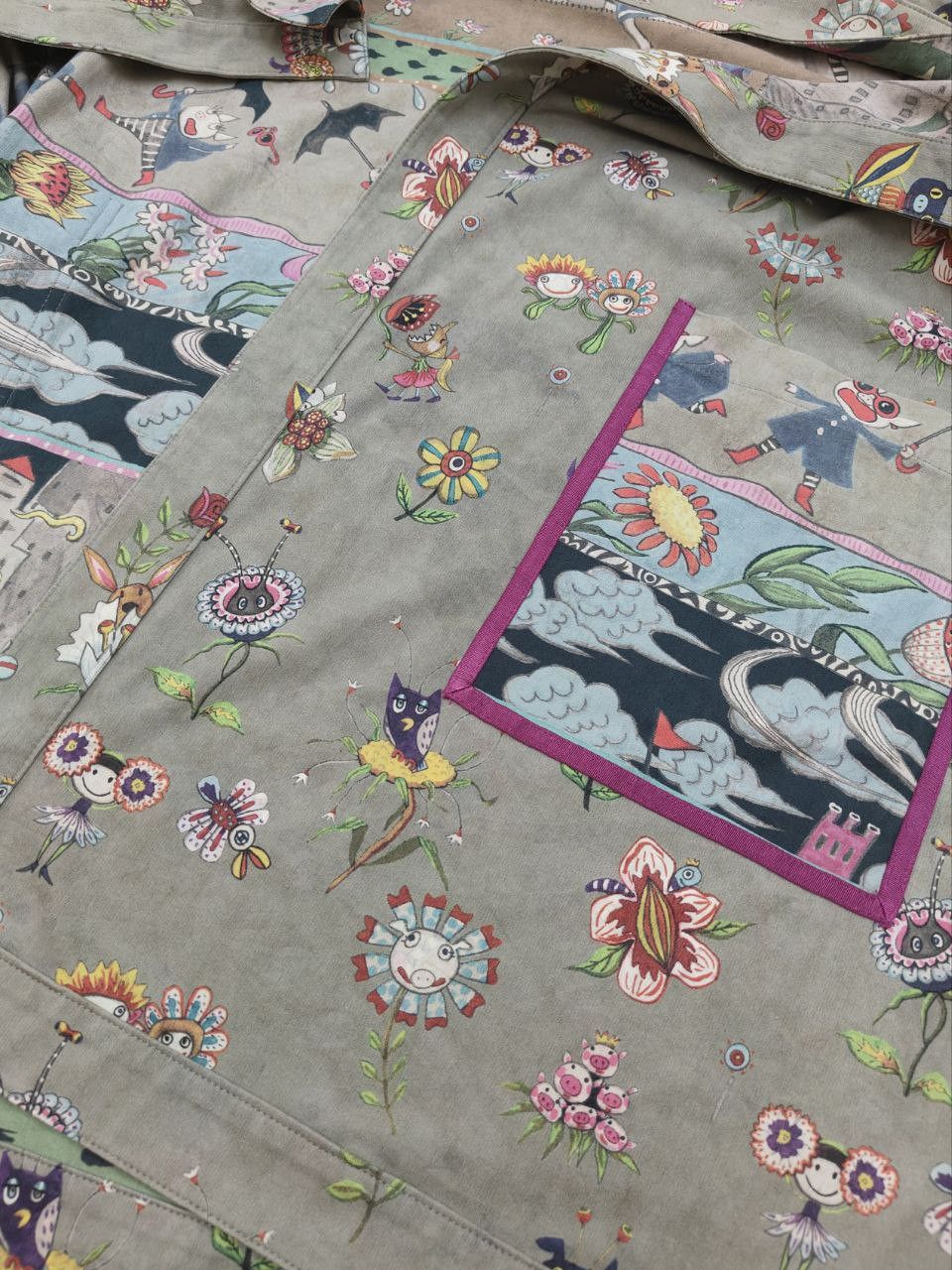 Comme des Garcons Japanese Olleborebla Printed Artwork Cardigan Size US M / EU 48-50 / 2 - 8 Thumbnail