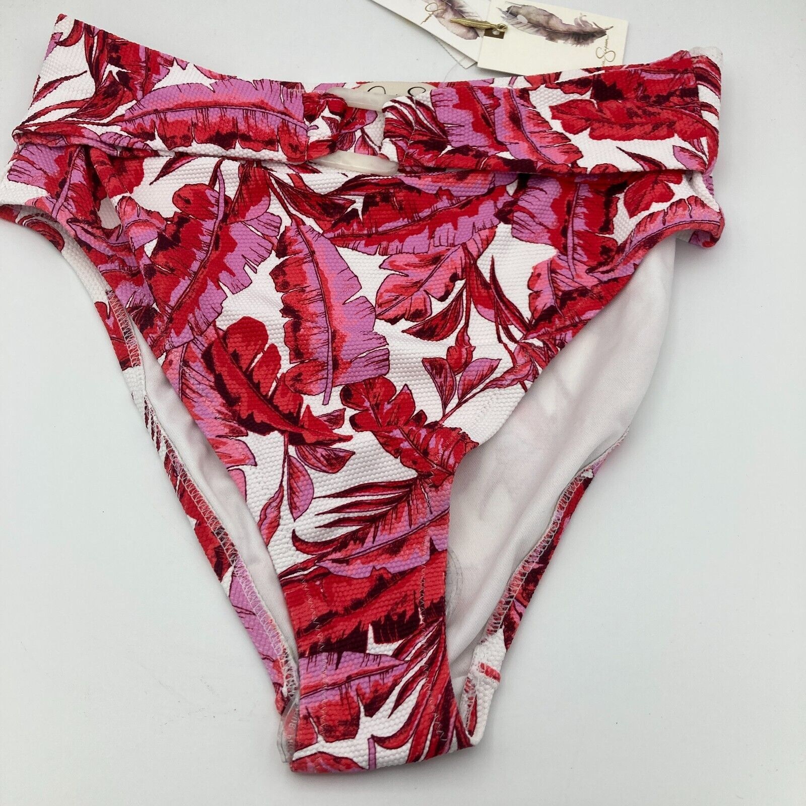 Jessica Simpson Jessica Simpson Women's Palm Print Swimsuit Bottoms Size M Size ONE SIZE - 7 Thumbnail