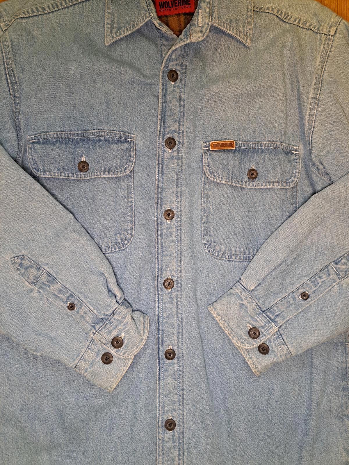 Wolverine Wolverine Denim Jacket Mens Small Blue Cotton Trucker Size US S / EU 44-46 / 1 - 5 Thumbnail