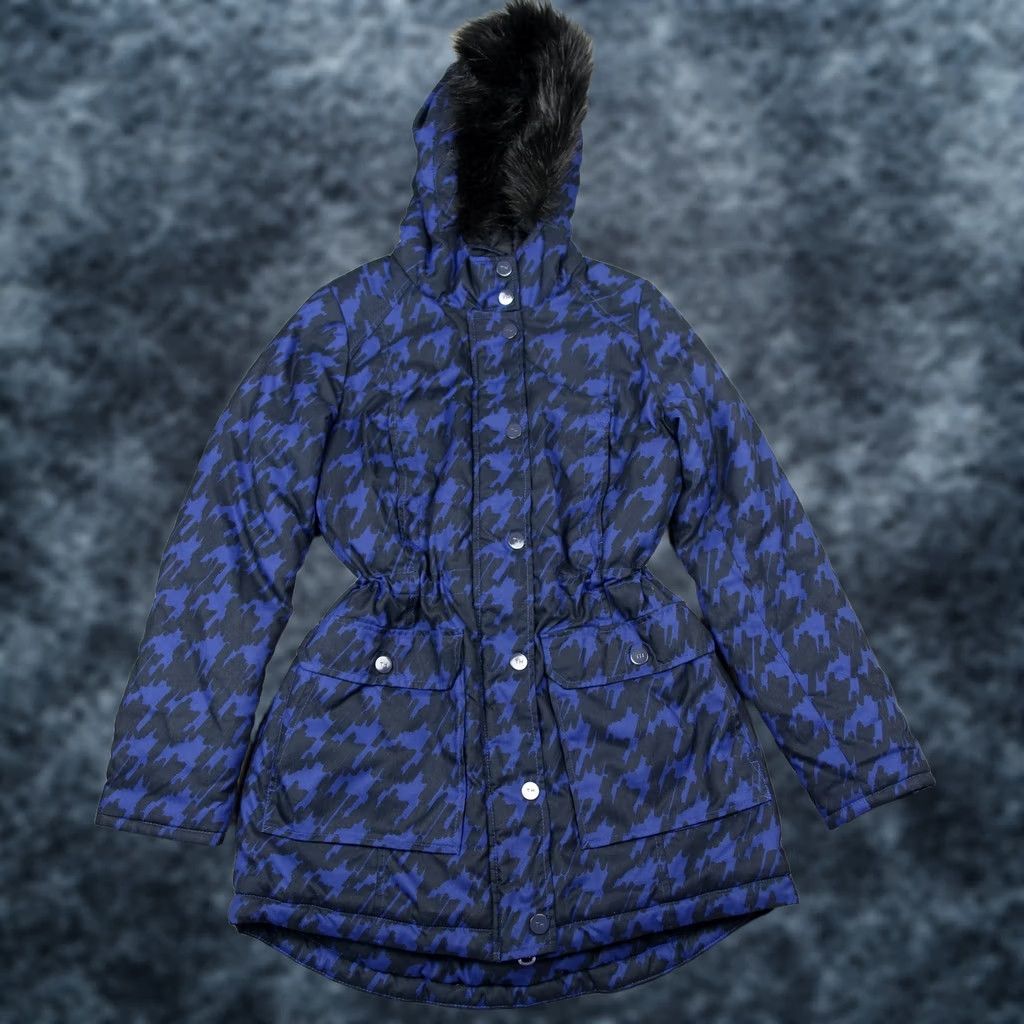 Tommy Hilfiger Tommy Hilfiger Jacket Womens Small Camo Blue Parka Faux Fur Coat VTG Parka Women S Blue Button Zip Hooded Long Sleeve Casual Travel Puffer Leather? Size S / US 4 / IT 40 - 1 Thumbnail