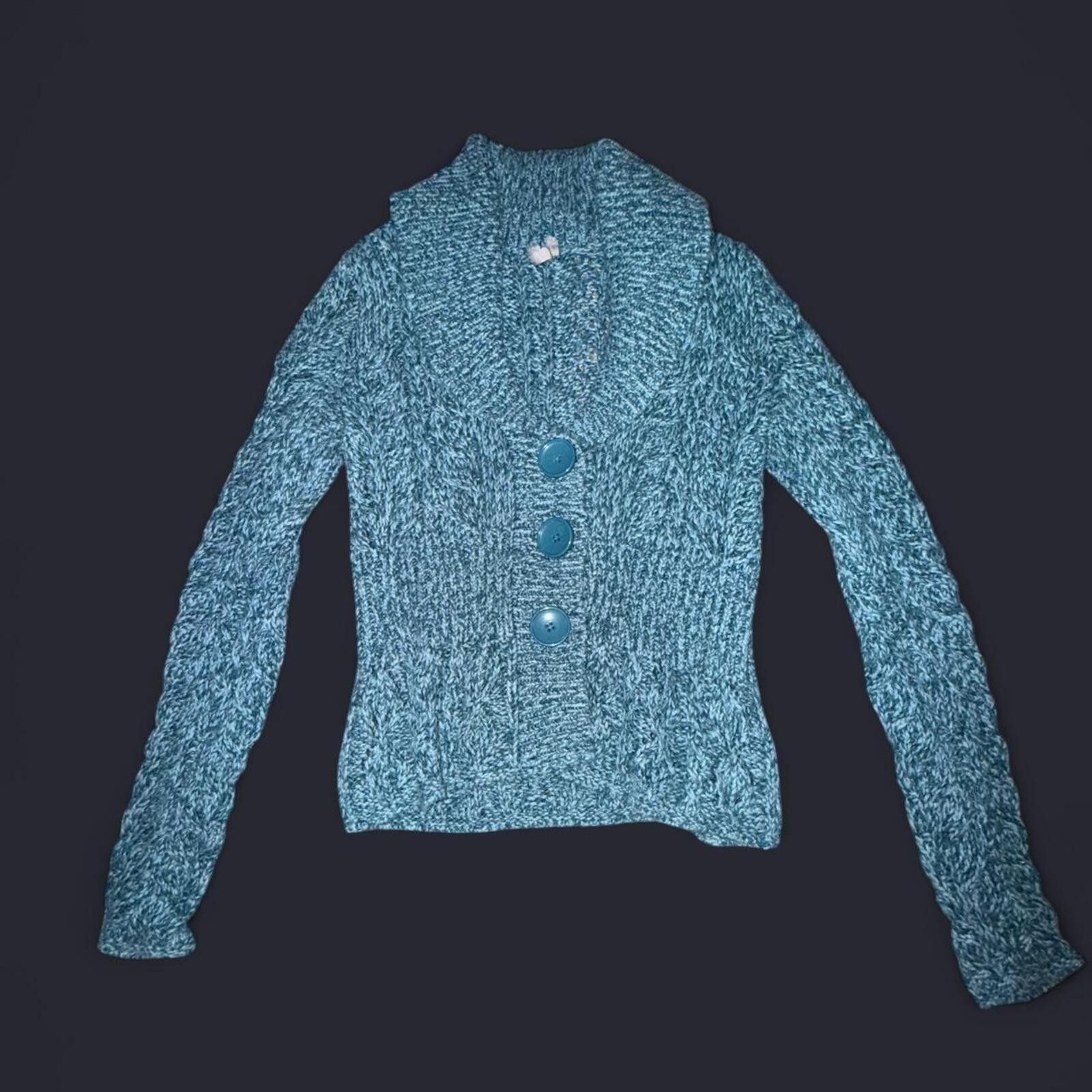 Other 🩵 Vintage Knit Cardigan Top – Fits Like Size Small 🩵 Size S / US 4 / IT 40 - 5 Thumbnail