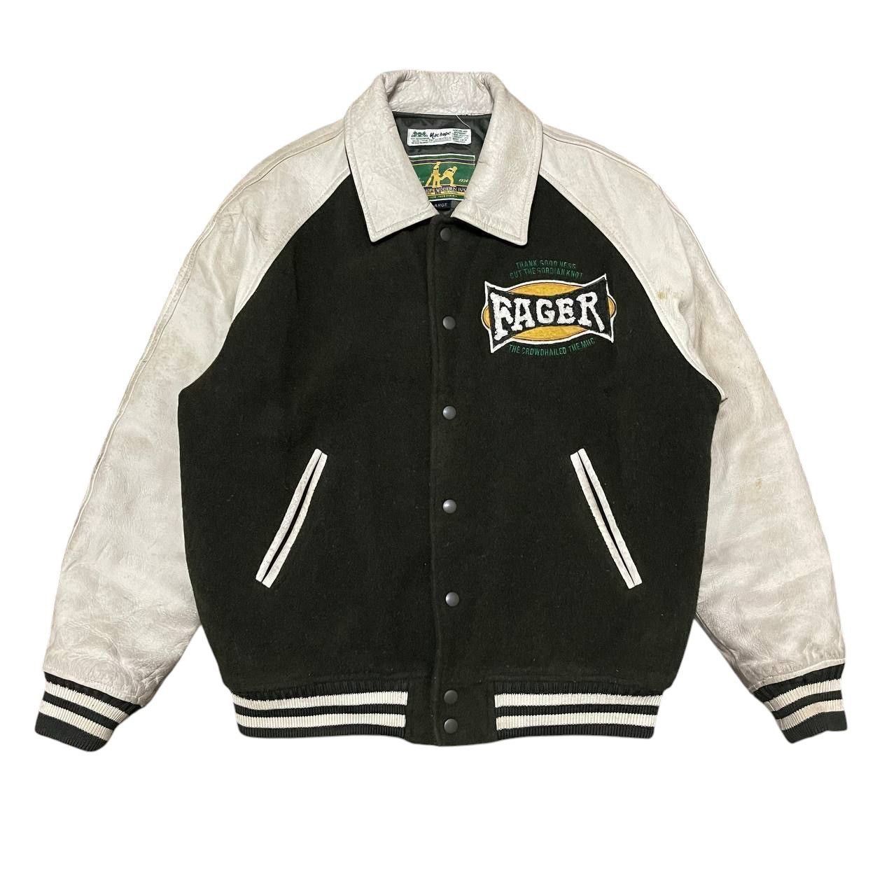 Japanese Brand Vintage Machope Cuthbert Gumption Varsity Jacket Leather Size US L / EU 52-54 / 3 - 5 Thumbnail