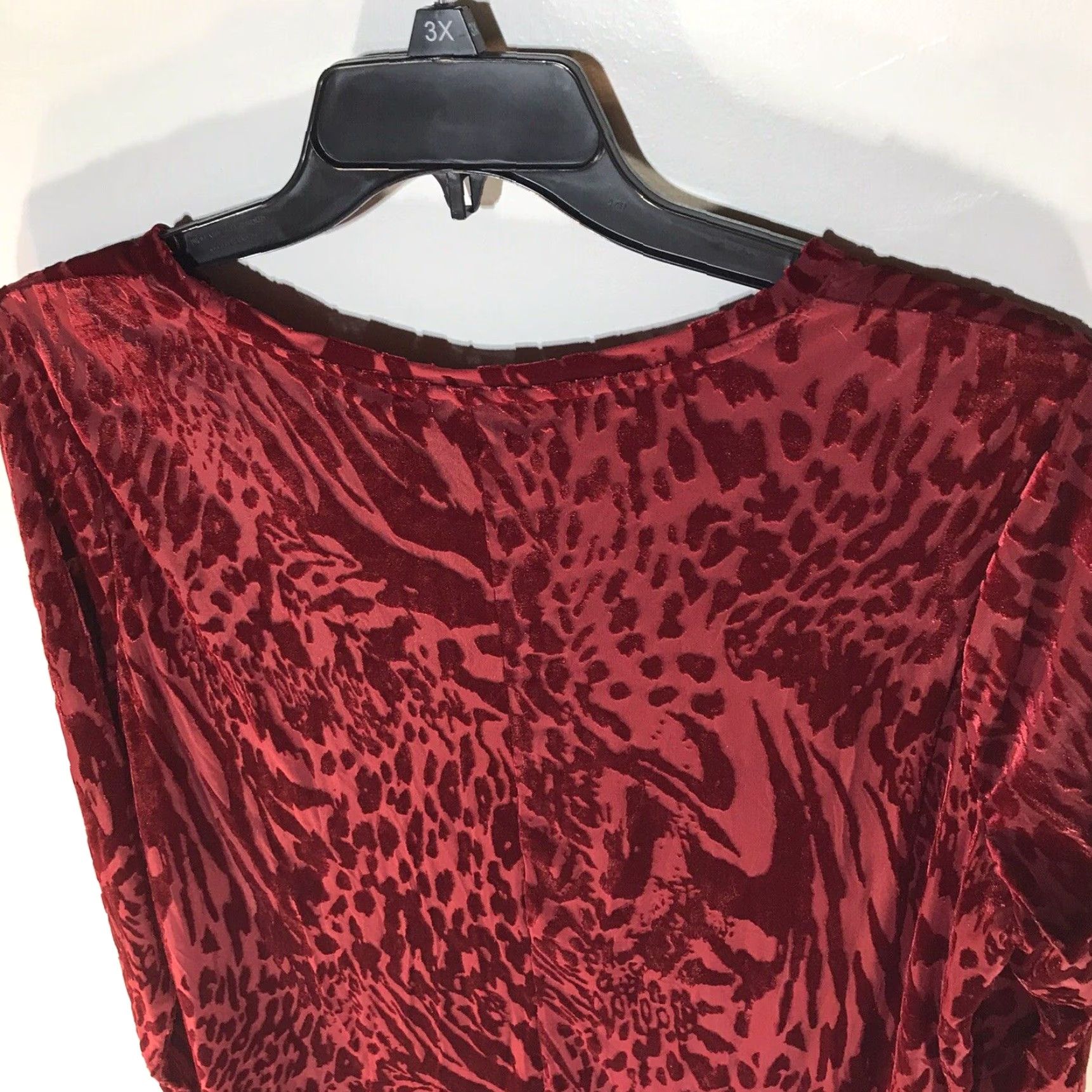 Vintage Simply Vera Vera Wang Red An Print Dress Top Womens Size XXL Size XXL / US 16-18 / IT 52-54 - 4 Thumbnail