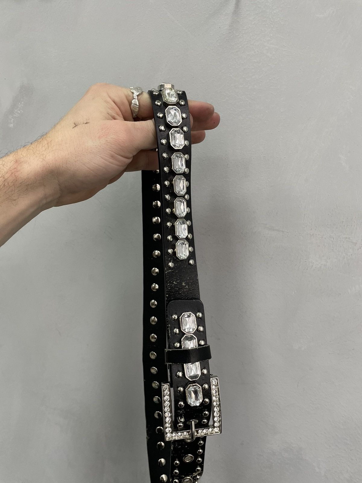 Hysteric Glamour × Vintage VINTAGE AVANT-GARDE GOTHIC LEATHER BELT RICK OWENS STYLE Size ONE SIZE - 5 Thumbnail