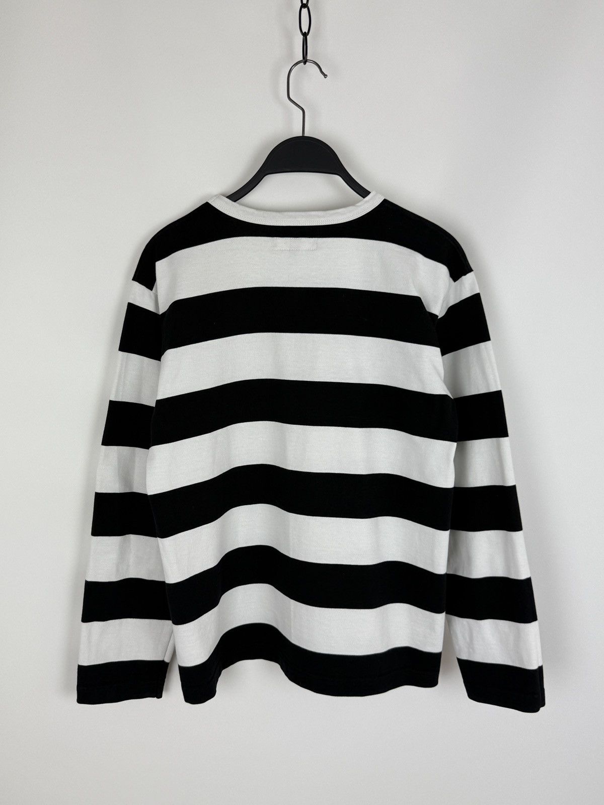 agnes b. Agnes B. Black White Stripe Border Long Sleeve Shirt 3 Size M / US 6-8 / IT 42-44 - 5 Thumbnail