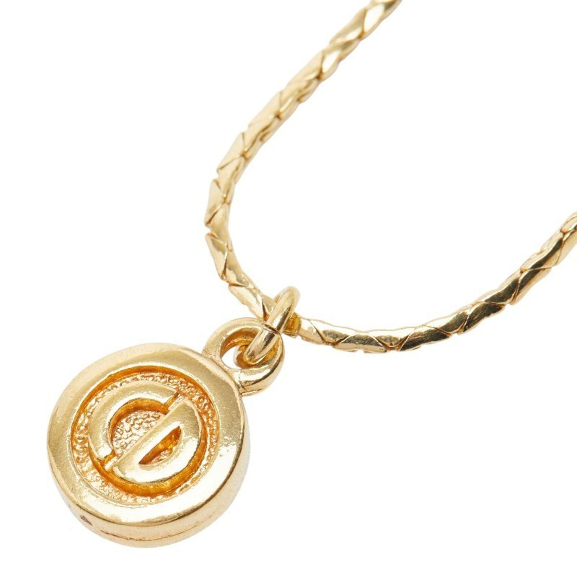 Dior Christian Dior Dior CD logo necklace, gold plated, for women. Size ONE SIZE - 1 Thumbnail