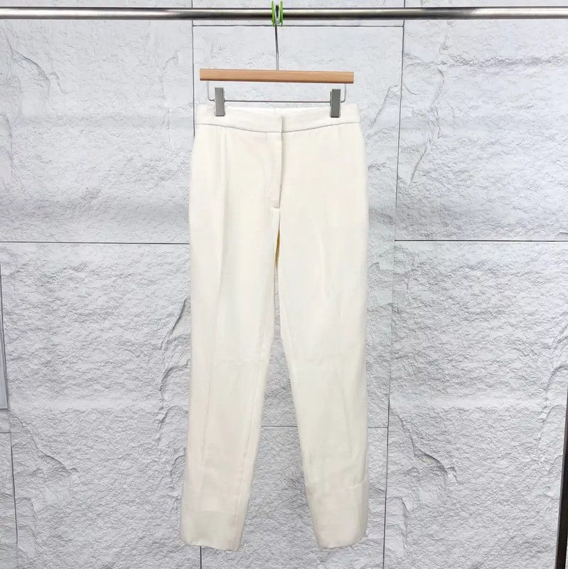 Burberry Women's White Cotton Casual Pants