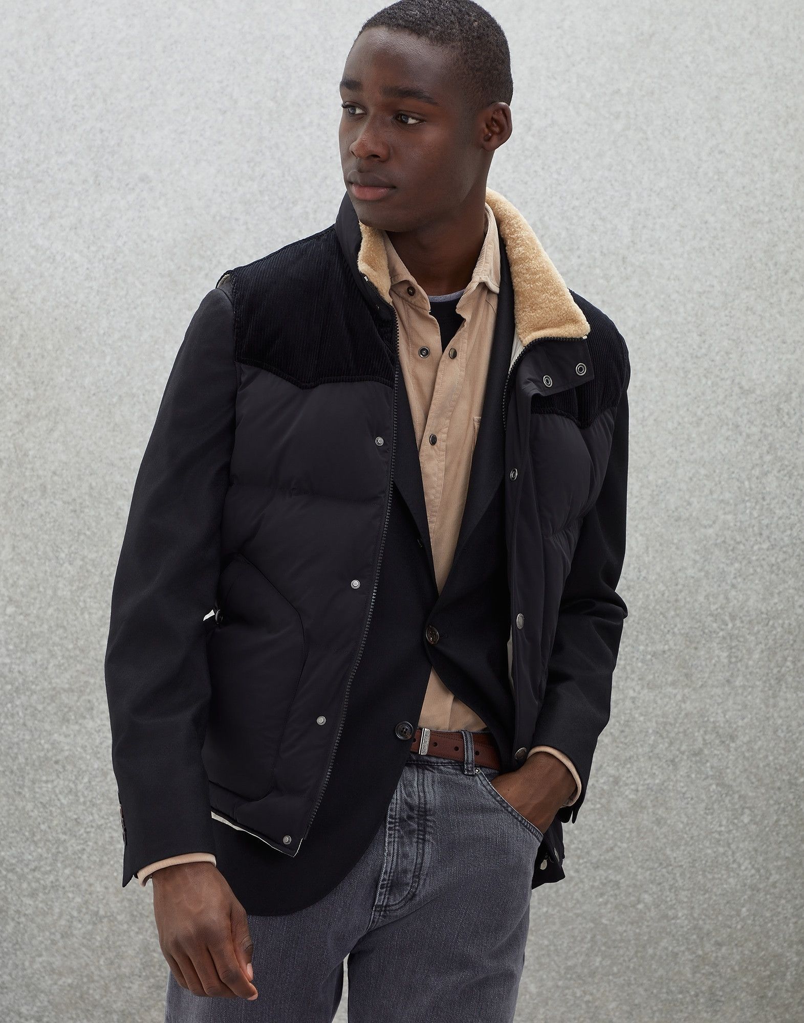 Brunello Cucinelli o1w1db10924 Wr Padded Vest in Black Size US XL / EU 56 / 4 - 4 Thumbnail