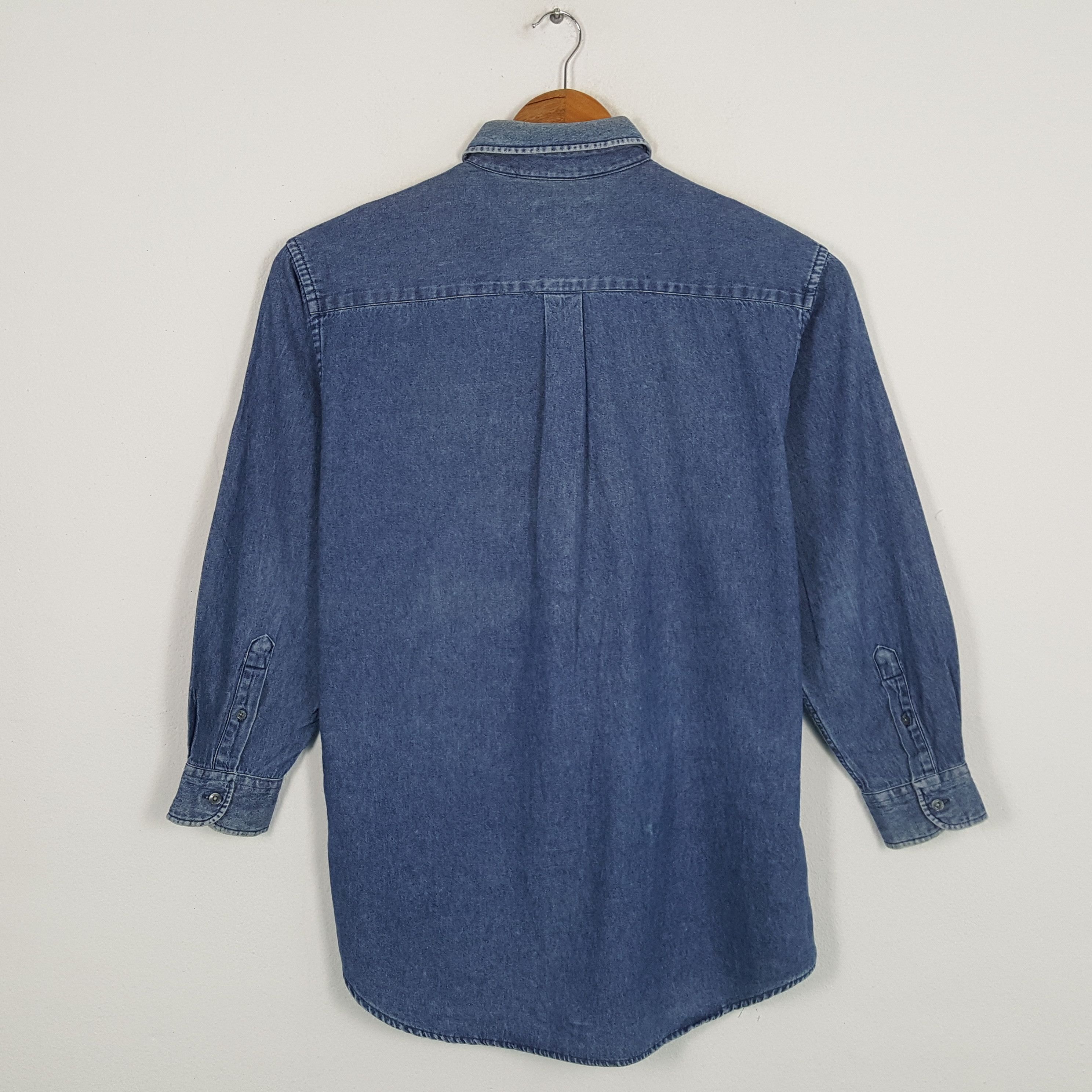 Burberry × Vintage Vintage BURBERRY LONDON Fashion Style Denim Shirts Size US M / EU 48-50 / 2 - 3 Thumbnail