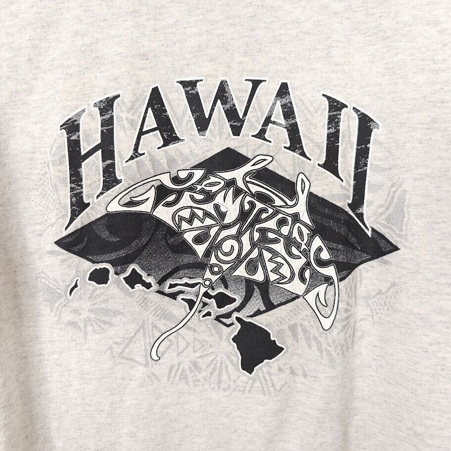 Hanes Hawaii Stingray T Shirt Mens Size Large Gray Hawaiian Surfer Size US L / EU 52-54 / 3 - 4 Thumbnail