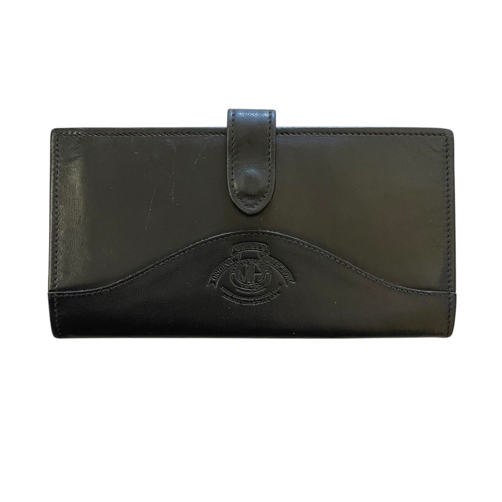 Ghurka × Vintage Vintage Ghurka Marley Hodgson Black Leather Checkbook Wallet Size ONE SIZE - 1 Thumbnail