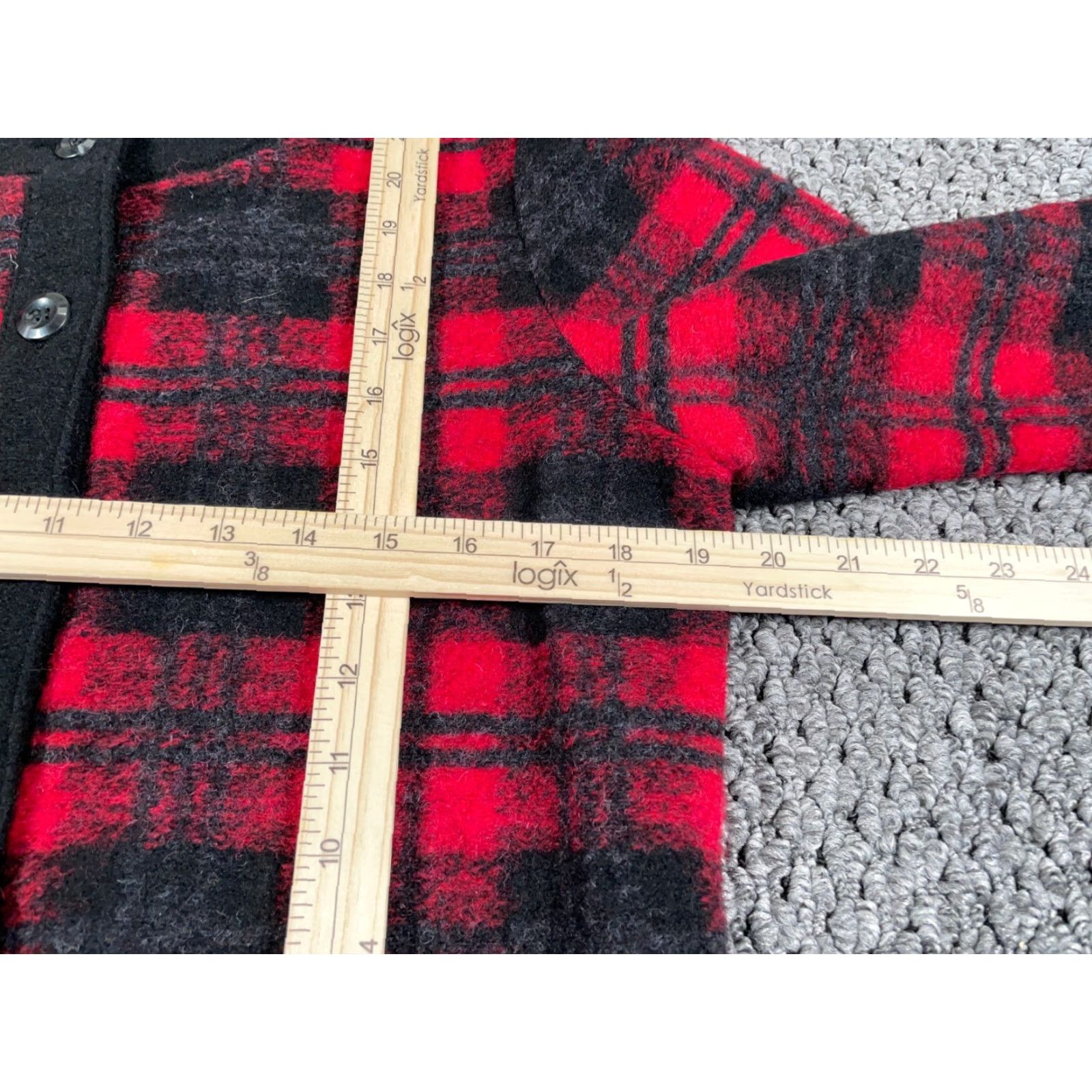 Pendleton Pendleton Cardigan Women's Small Black Red Tartan Plaid Preppy Elegant Wool Knit Thick Lightweight Casual Classic Style Crew Neck Flat Size S / US 4 / IT 40 - 6 Thumbnail