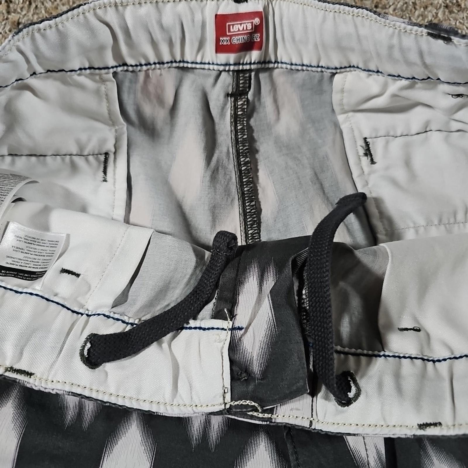 Levi's Levis XX Chino EZ Shorts Men's XL Gray Geometric Outdoor Size US 36 / EU 52 - 3 Thumbnail