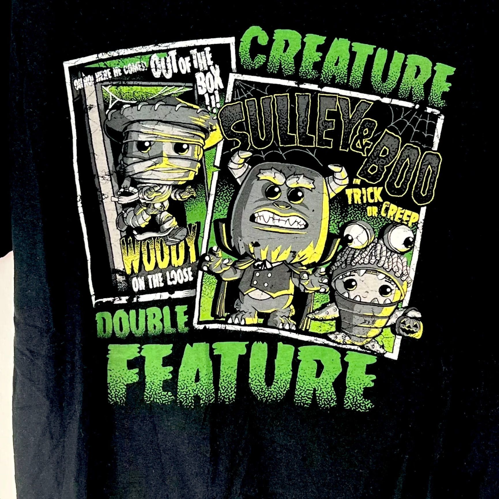 Disney Disney Pixar T-Shirt Classic Boo & Sulley - Men’s L Black Graphic 40" Chest Adult Large Short Sleeve Crewneck US ASELLER Size US L / EU 52-54 / 3 - 2 Thumbnail