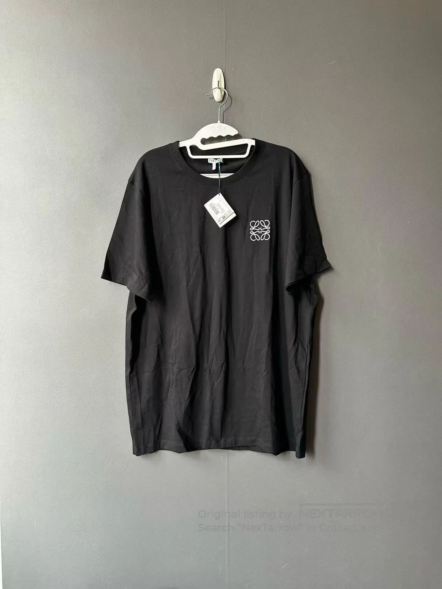 Loewe Loewe Black Embroidered Logo Short Sleeve T-Shirt| Size US XXL / EU 58 / 5 - 1 Thumbnail