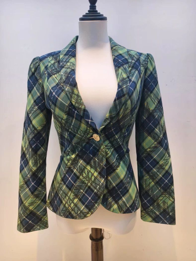Vivienne Westwood Vivienne Westwood size1 Green graffiti suit jacket Size M / US 6-8 / IT 42-44 - 1 Thumbnail